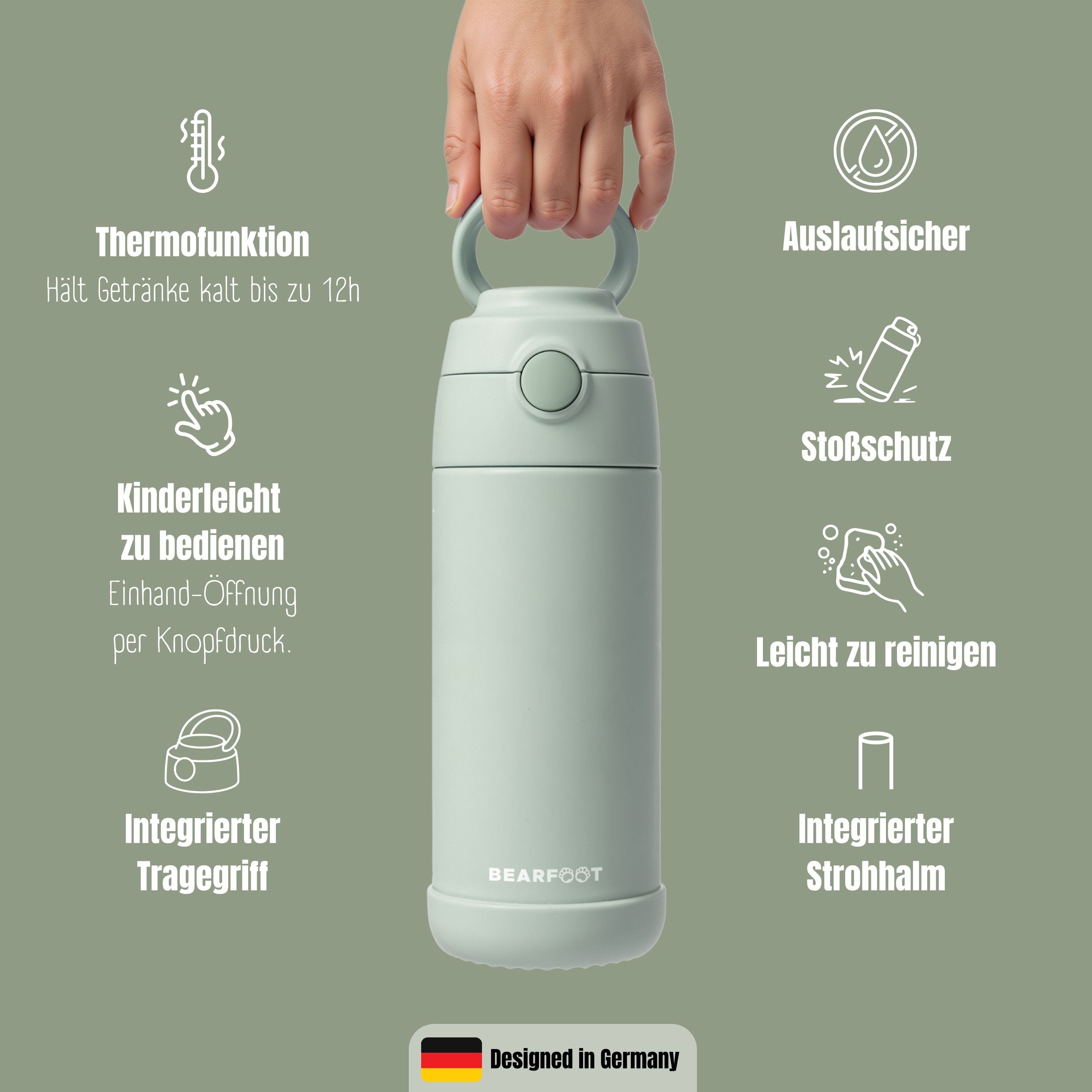 bearfoot-thermo-trinkflasche-edelstahl-gr-n-350ml-12h-kalt image 6