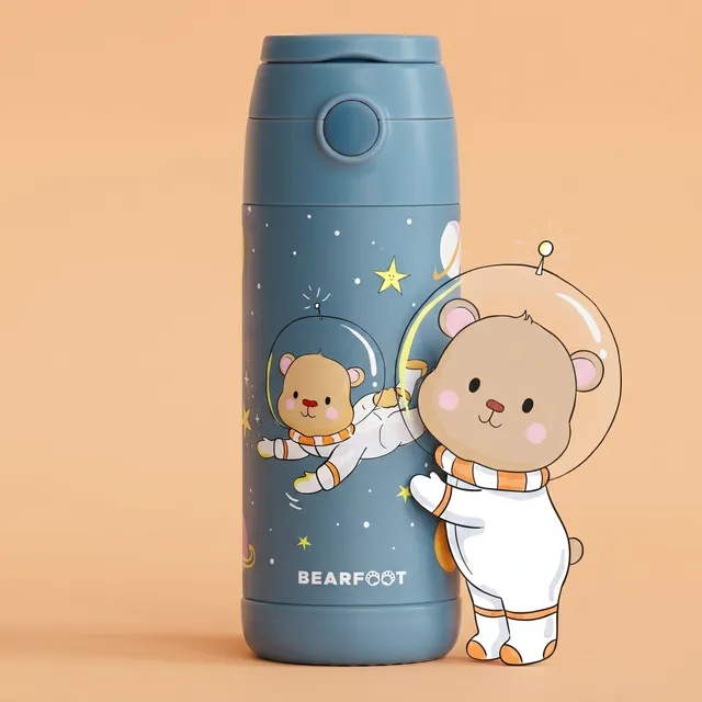 bearfoot-thermo-trinkflasche-astro-b-r-blau-350-ml-edelstahl image 1
