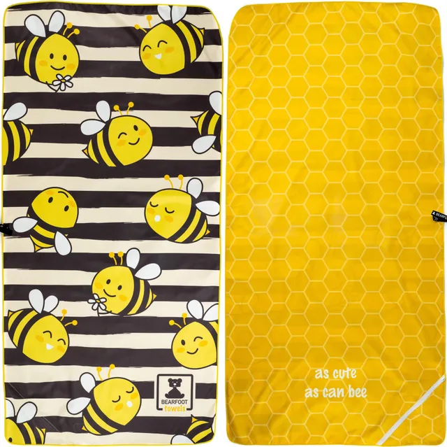 bearfoot-bienen-strandtuch-mikrofaser-160x80-cm-schnelltrocknend image 1