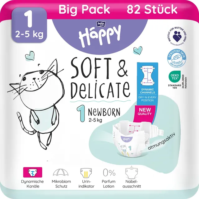 bella-baby-happy-premium-windeln-gr-1-newborn-2-5kg-82-st-ck image 1