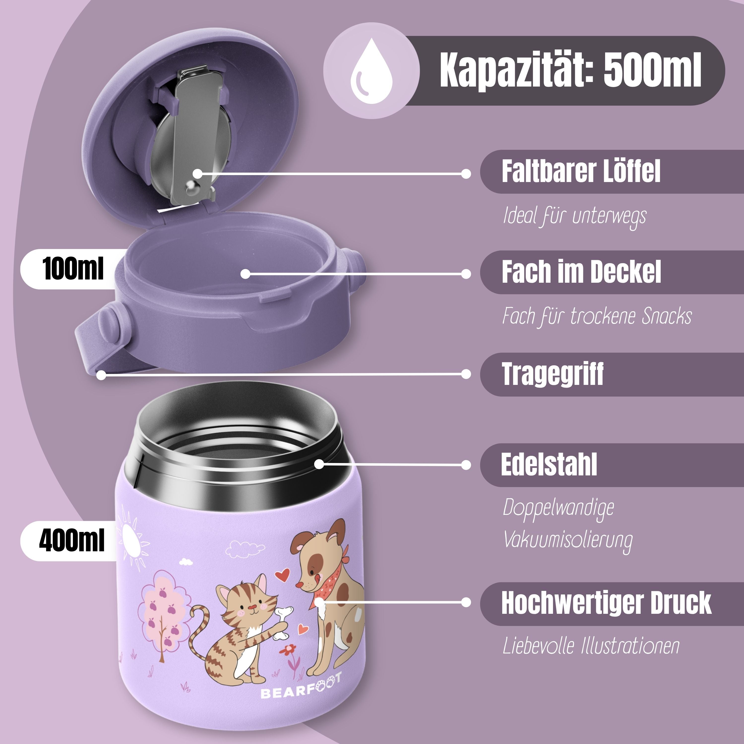 bearfoot-thermobeh-lter-kinder-edelstahl-500ml-hund-katze image 6