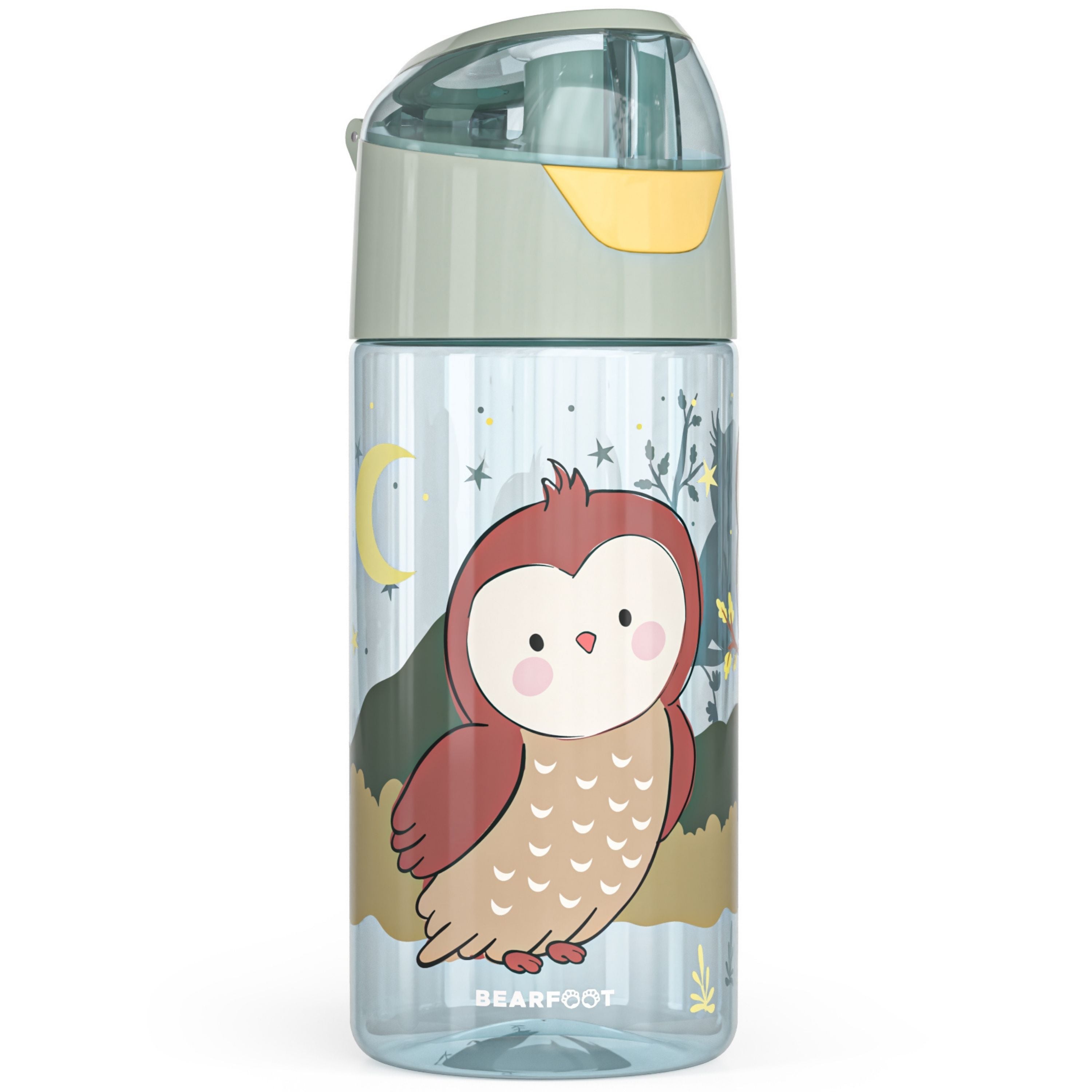 bearfoot-trinkflaschen-eule-sage-trinkflasche-450ml-bpa-frei image 2