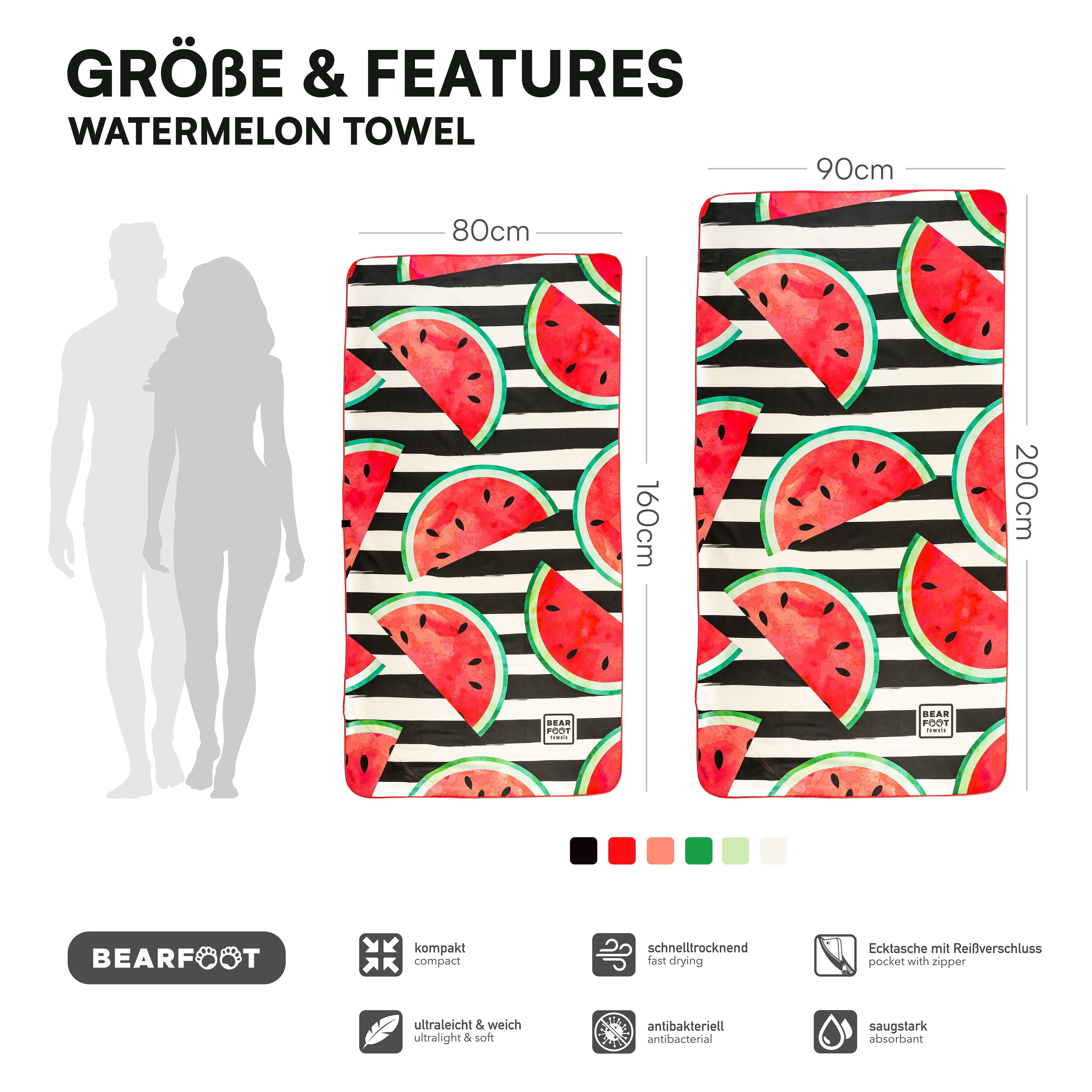 bearfoot-strandt-cher-mikrofaser-handtuch-wassermelone-200x90cm image 3