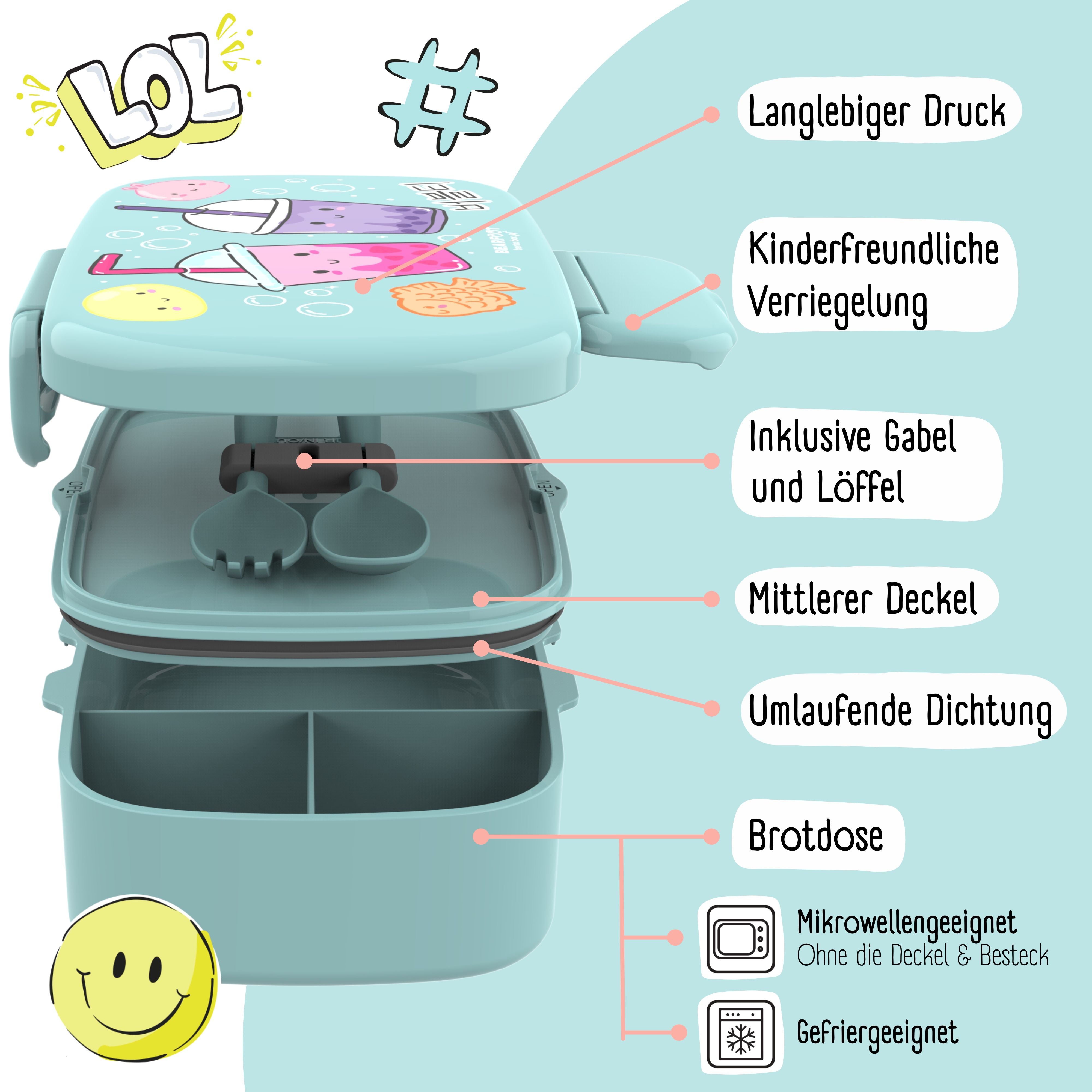 bearfoot-brotdosen-bento-brotdose-bubble-tea-mint-mit-besteck image 4