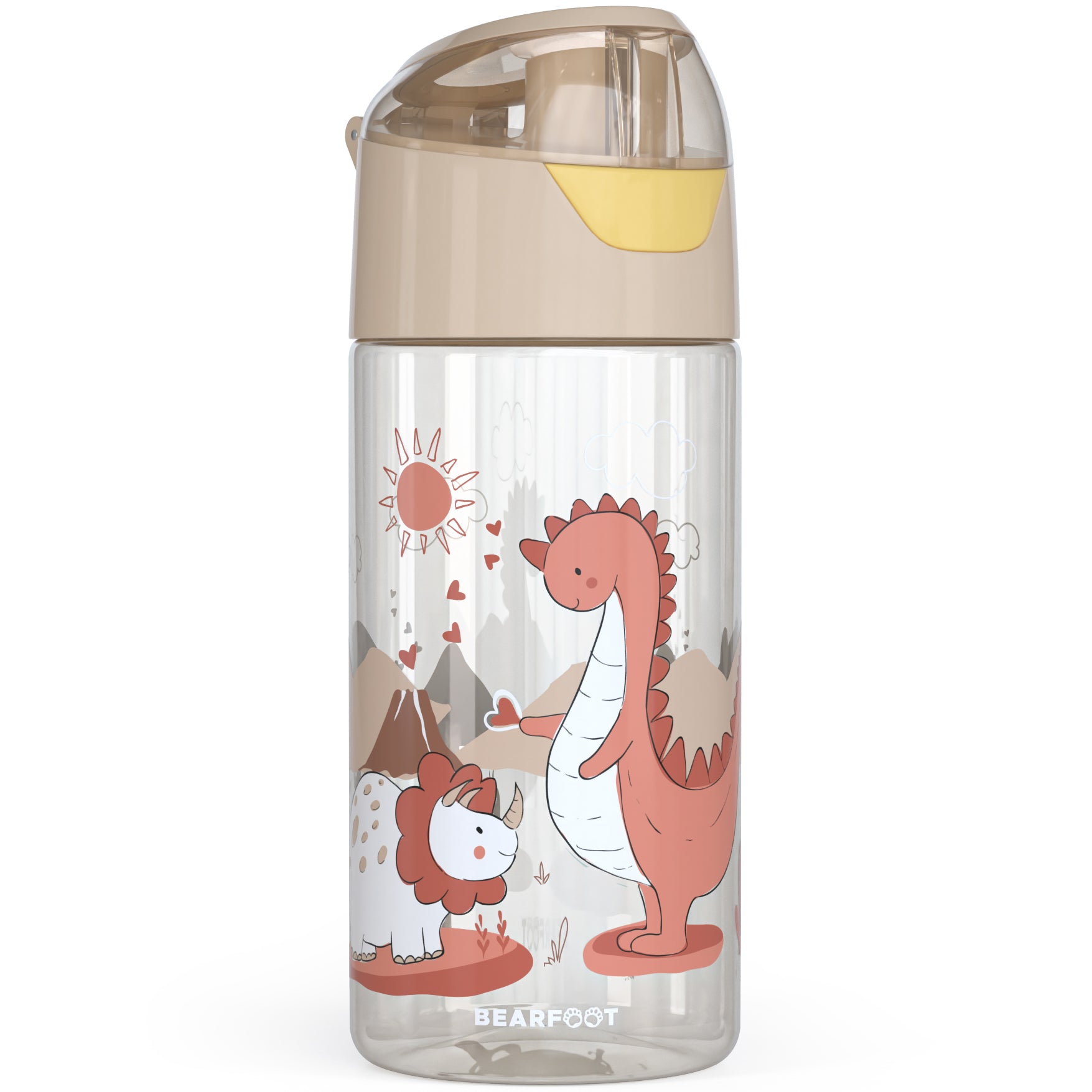 bearfoot-trinkflaschen-trinkflasche-kinder-dino-450-ml-bpa-frei image 1