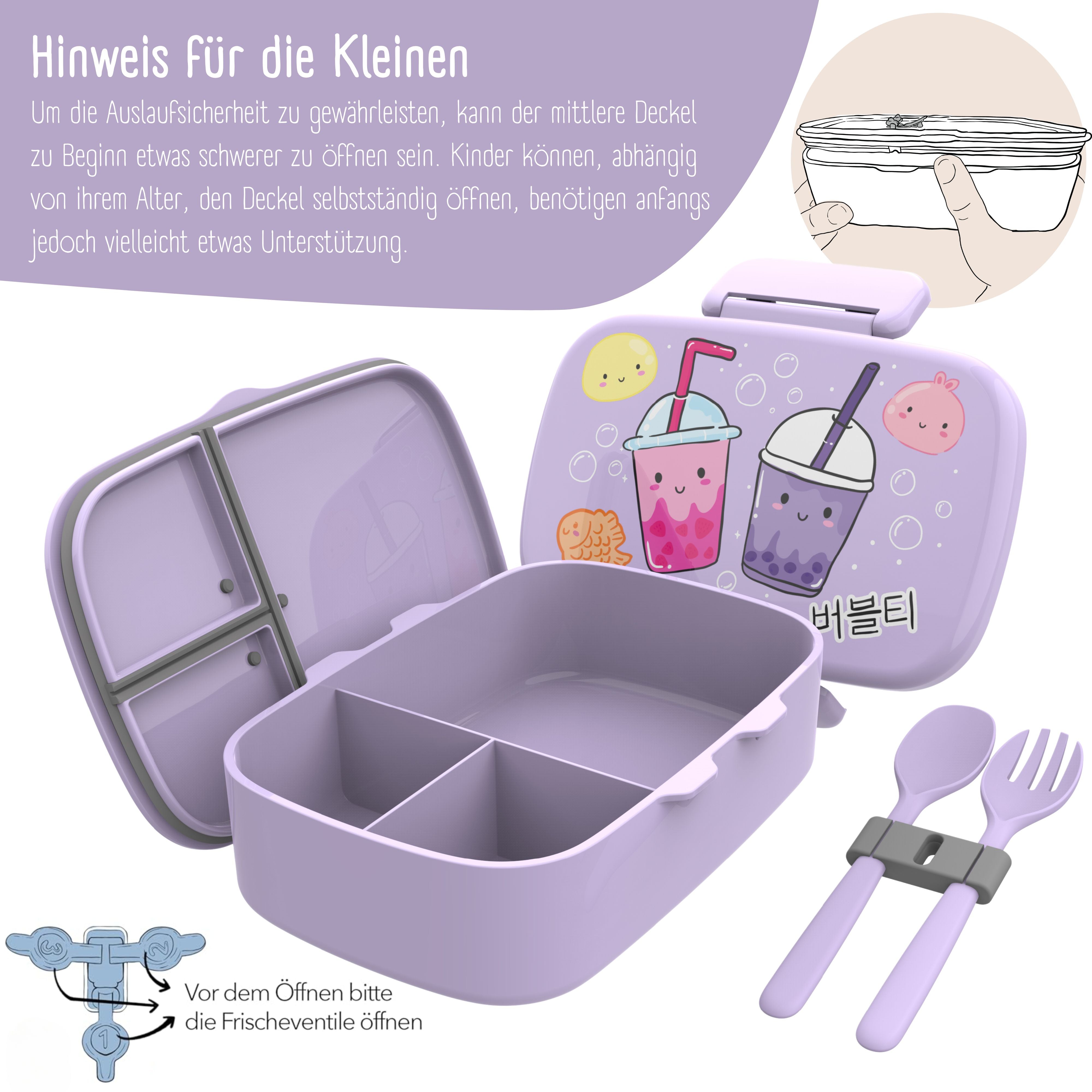 bearfoot-brotdosen-brotdose-kinder-f-cher-bubbletea-lila-bento image 5