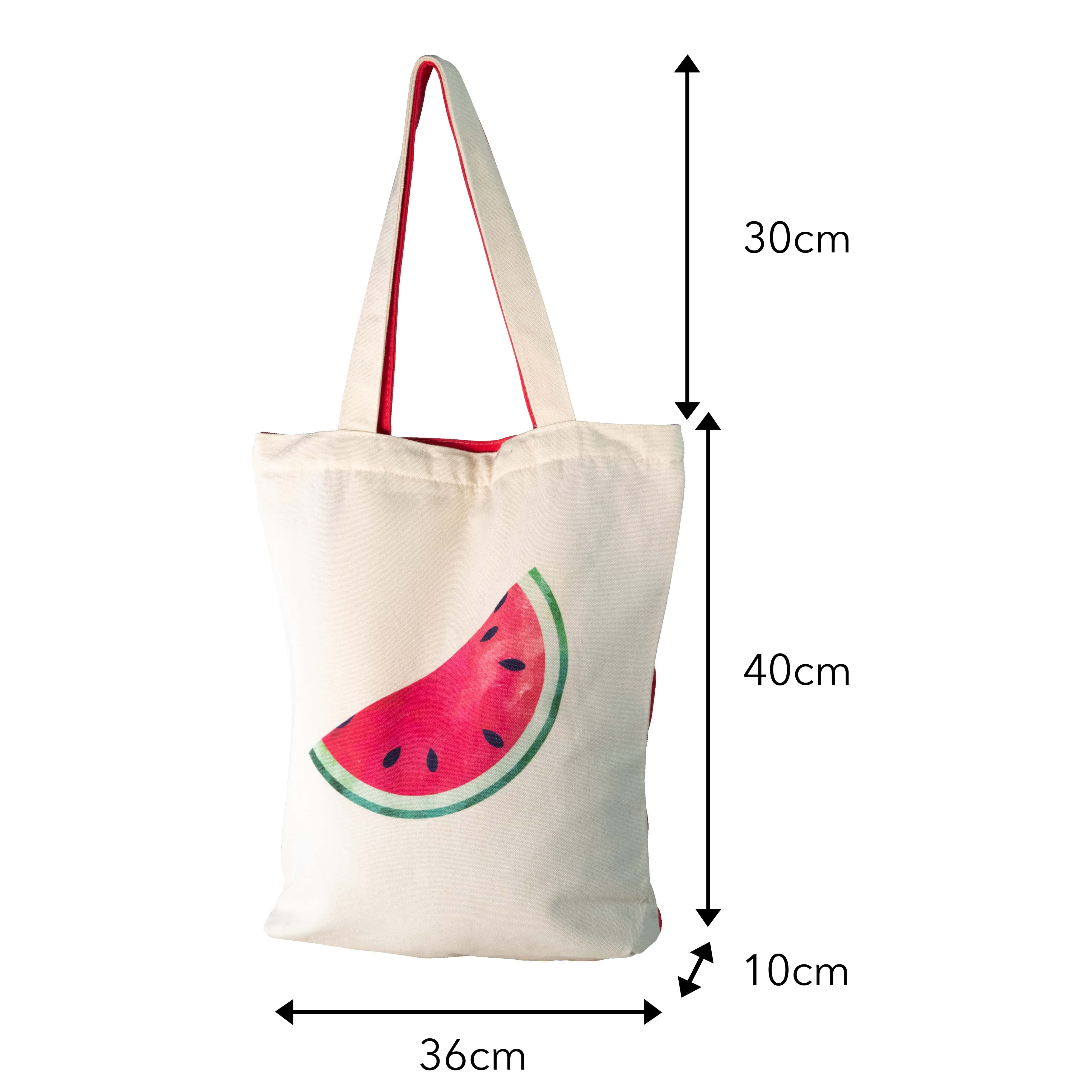 bearfoot-jutebeutel-watermelon-stofftasche-mit-reissverschluss-xxl image 4