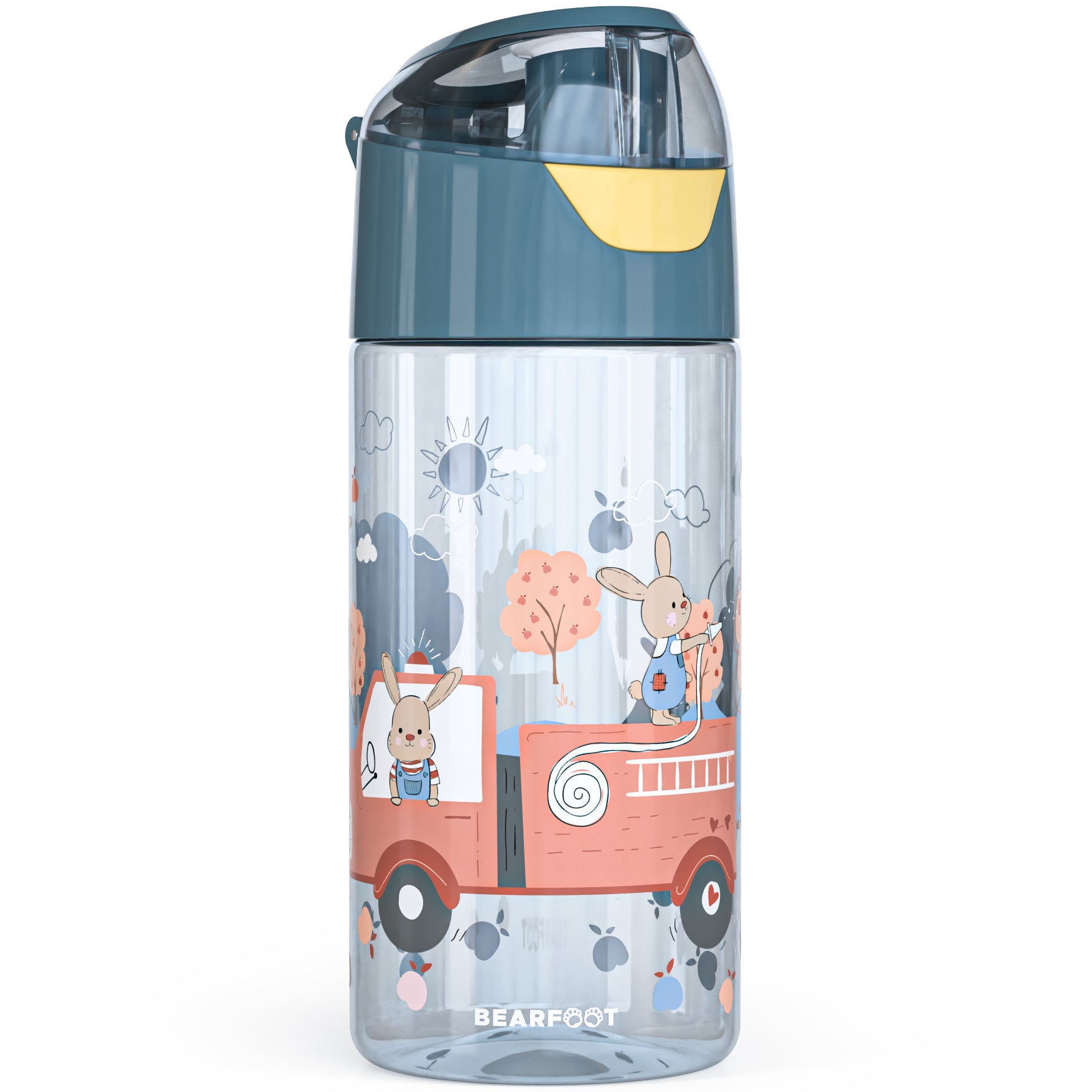 bearfoot-trinkflaschen-kindertrinkflasche-feuerwehr-450-ml image 2