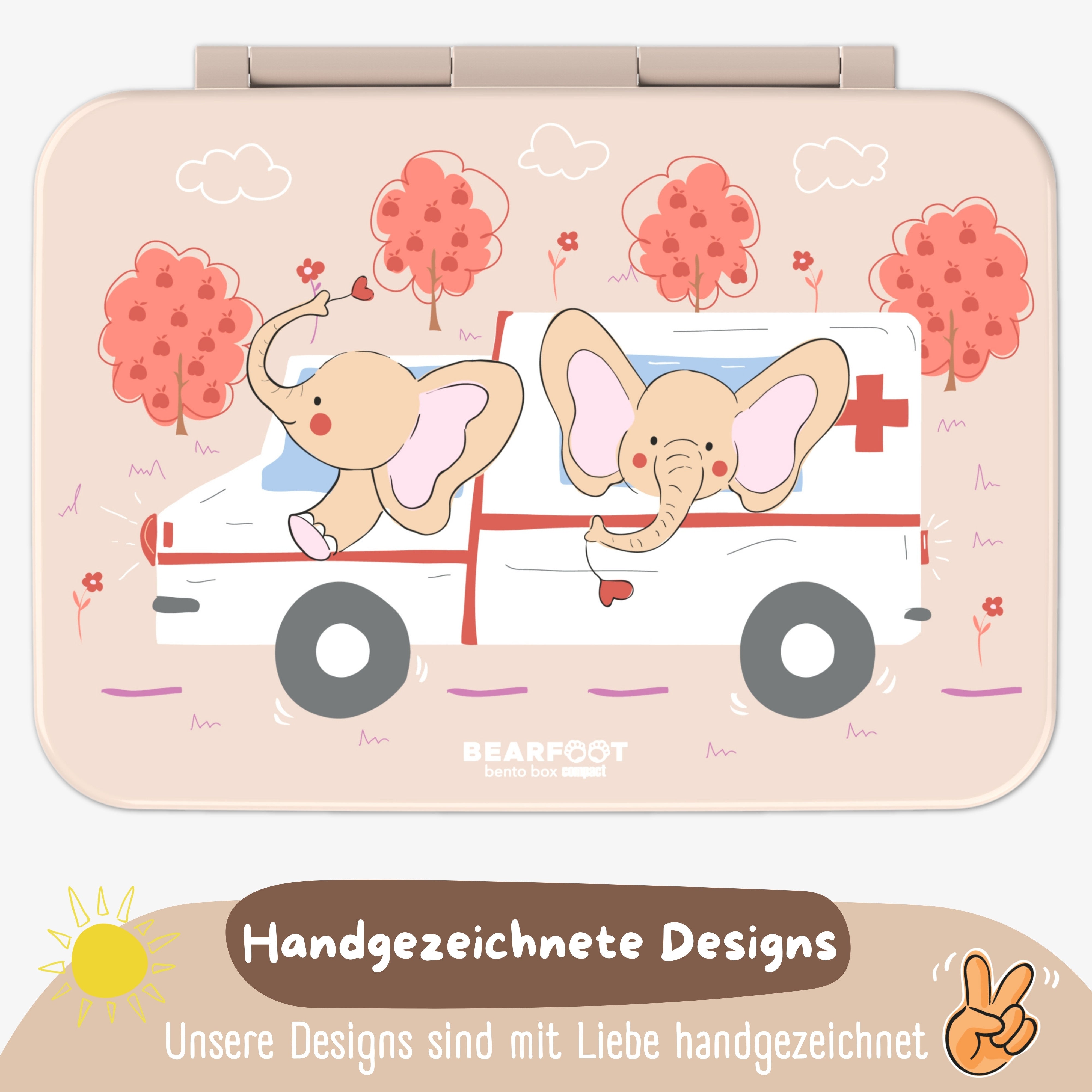 bearfoot-brotdose-krankenwagen-bento-950ml-auslaufsicher image 3