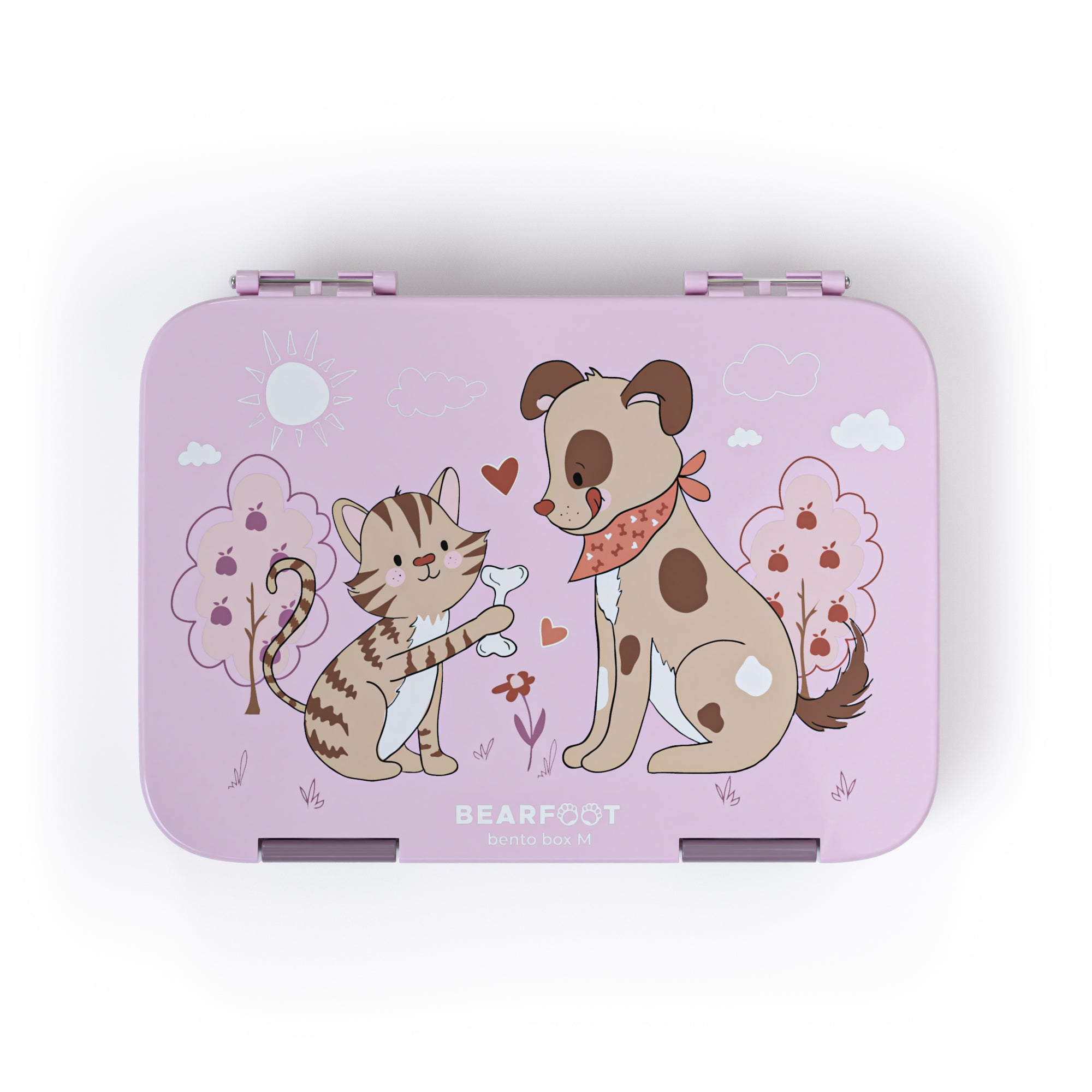 bearfoot-brotdosen-hund-katze-lila-brotdose-mit-f-chern-bento image 2