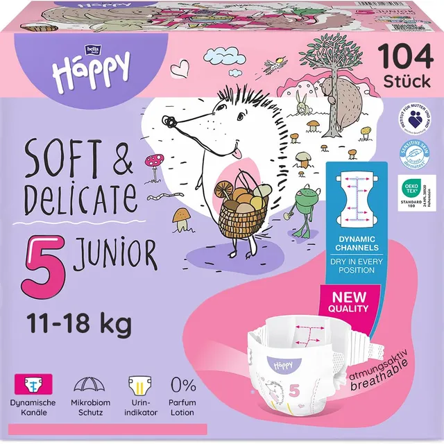 bella-baby-happy-soft-windeln-gr-5-junior-11-18-kg-104-stk image 1