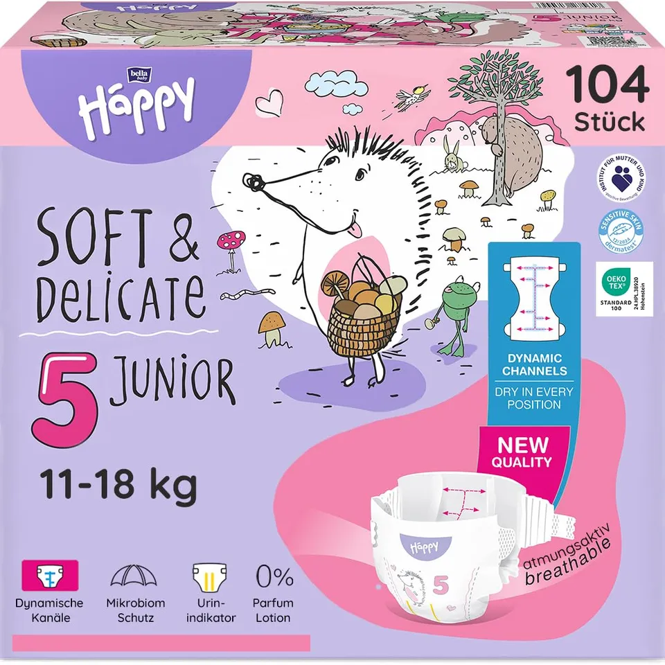 bella-baby-happy-soft-windeln-gr-5-junior-11-18-kg-104-stk image 1