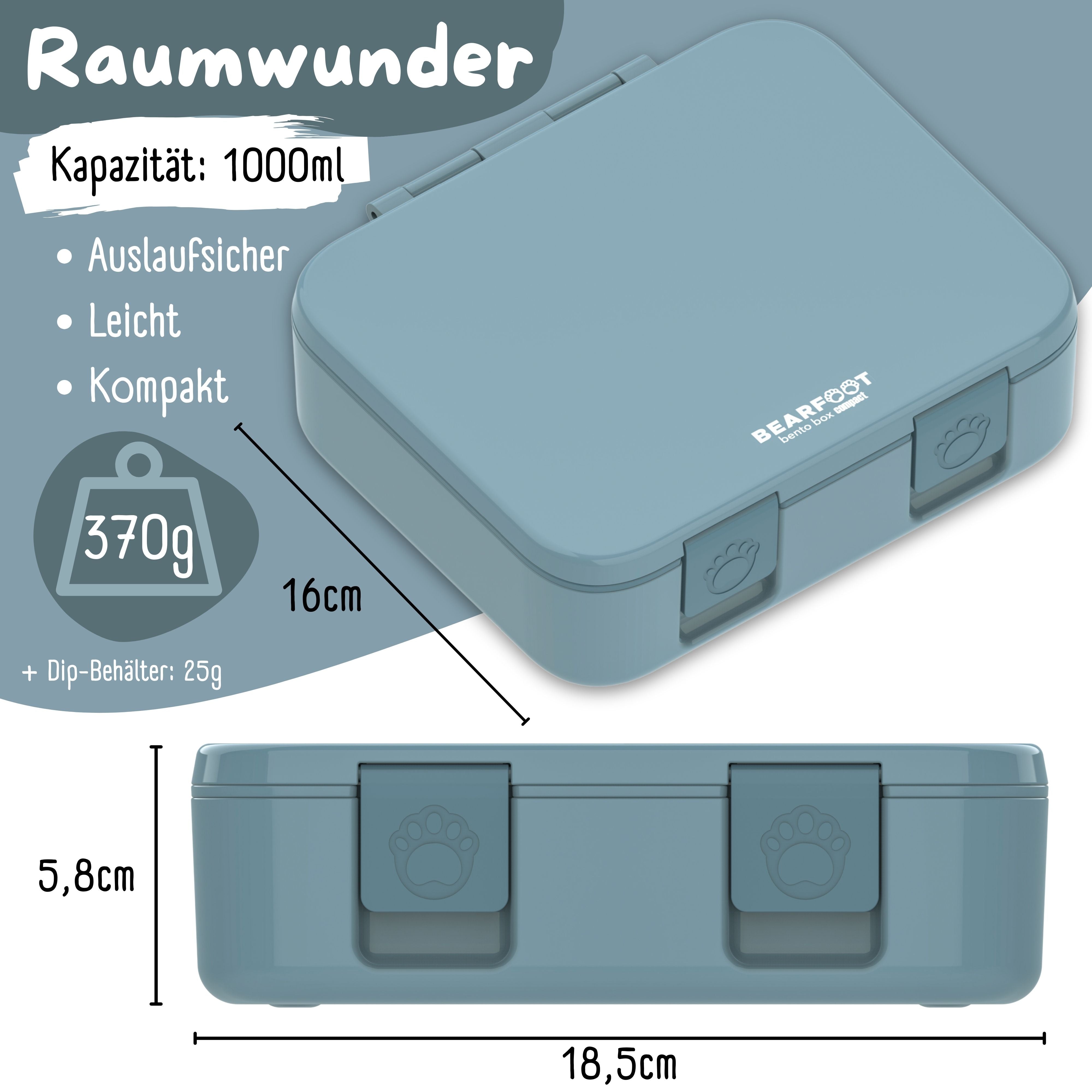 bearfoot-bento-box-compact-brotdose-blau-1000ml-auslaufsicher image 7