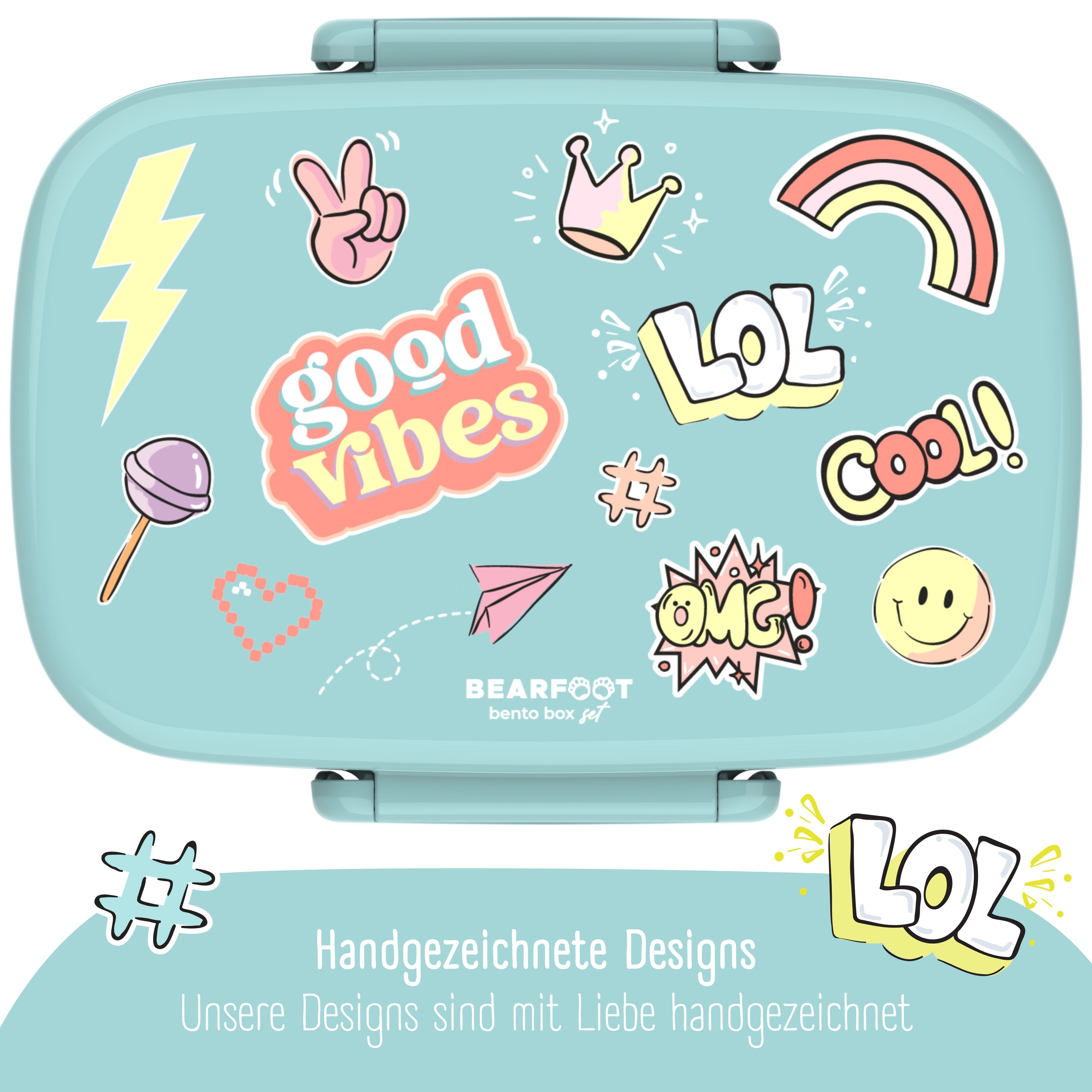 bearfoot-brotdose-kinder-mit-f-chern-mint-sticker-auslaufsicher image 3
