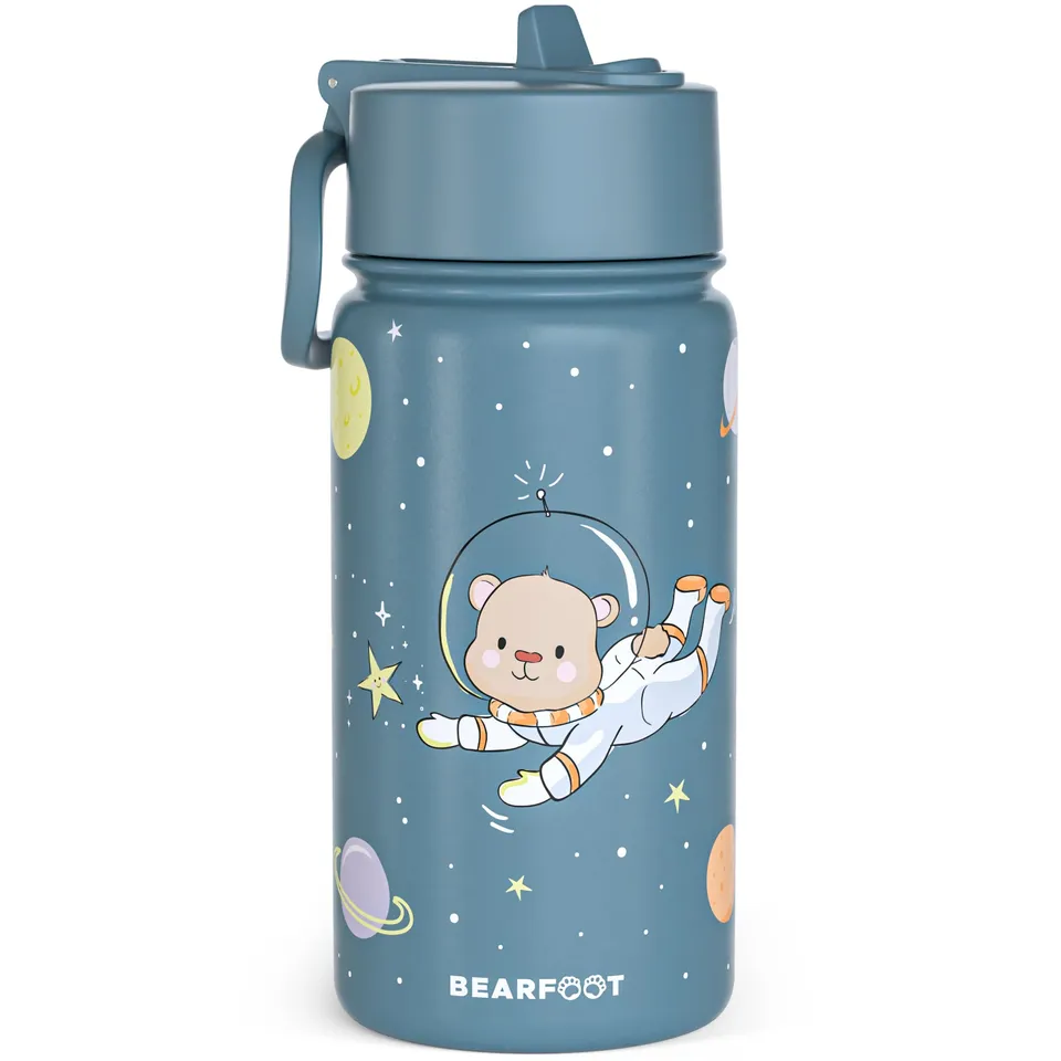 bearfoot-isolierflaschen-astro-b-r-thermoflasche-400ml-blau-edelstahl image 1