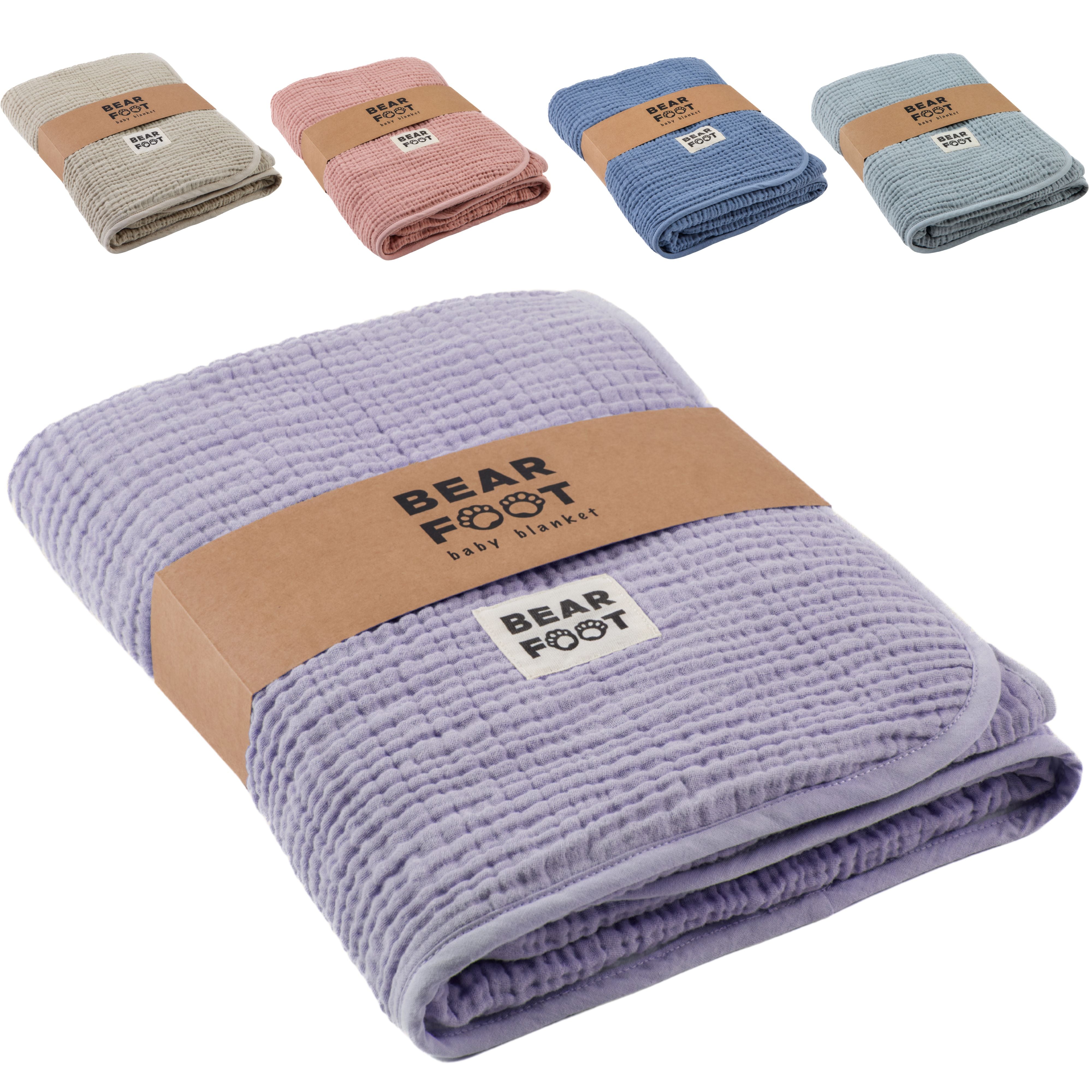 bearfoot-babydecke-musselin-fleece-lila-flauschige-kuscheldecke-wende image 8