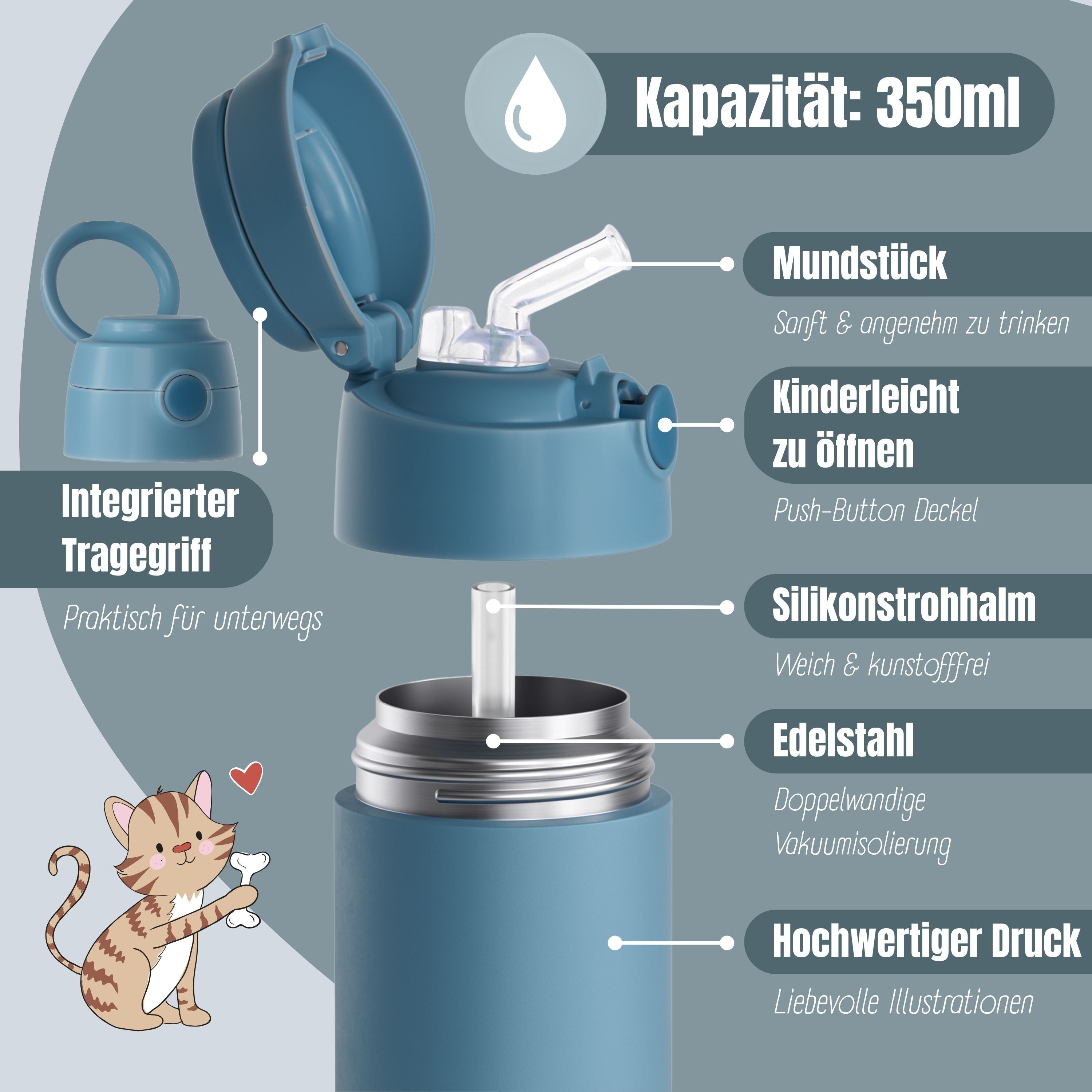 bearfoot-isolierflaschen-thermo-trinkflasche-blau-350ml-strohhalm image 5