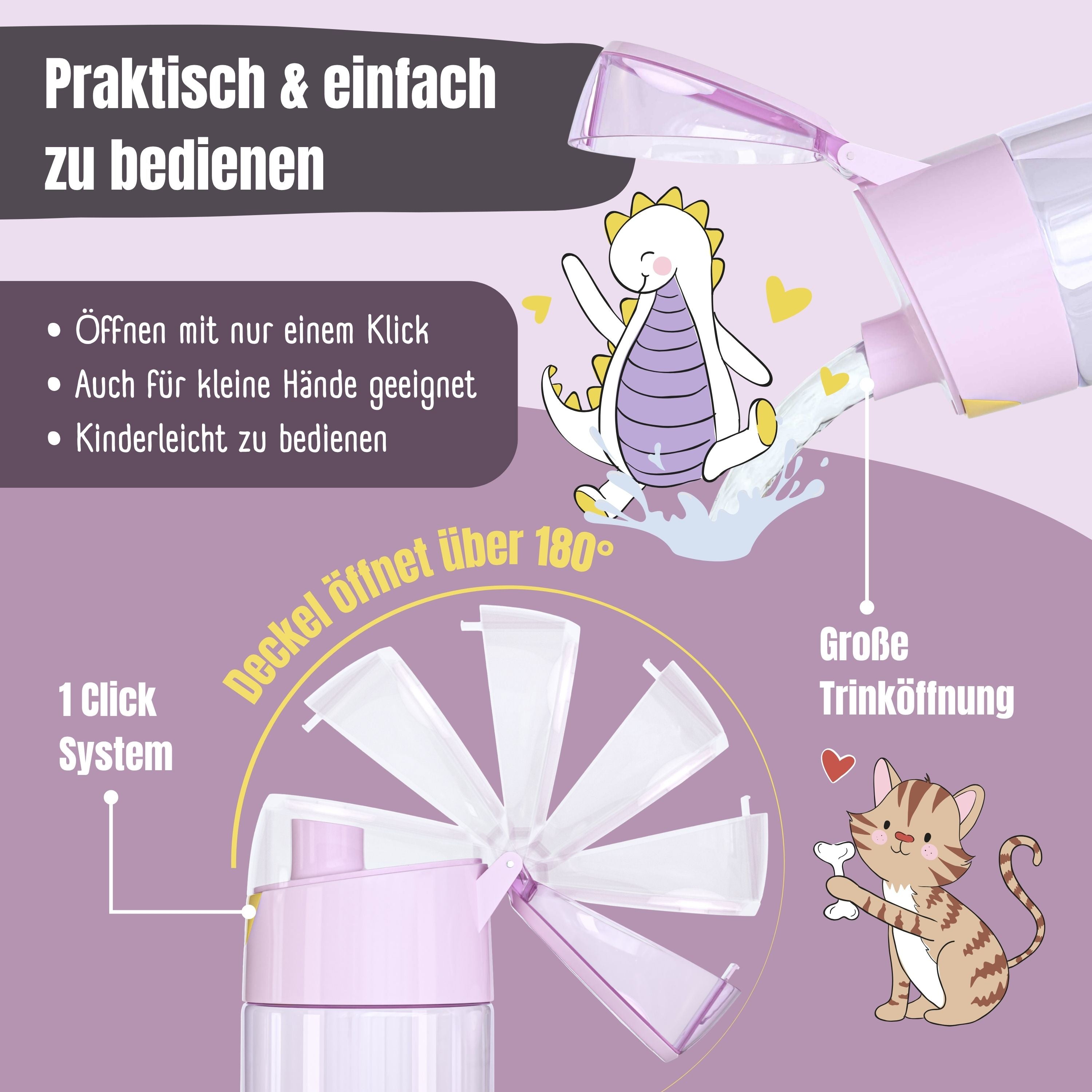 bearfoot-trinkflaschen-einhorn-450ml-trinkflasche-lila-bpa-frei image 6
