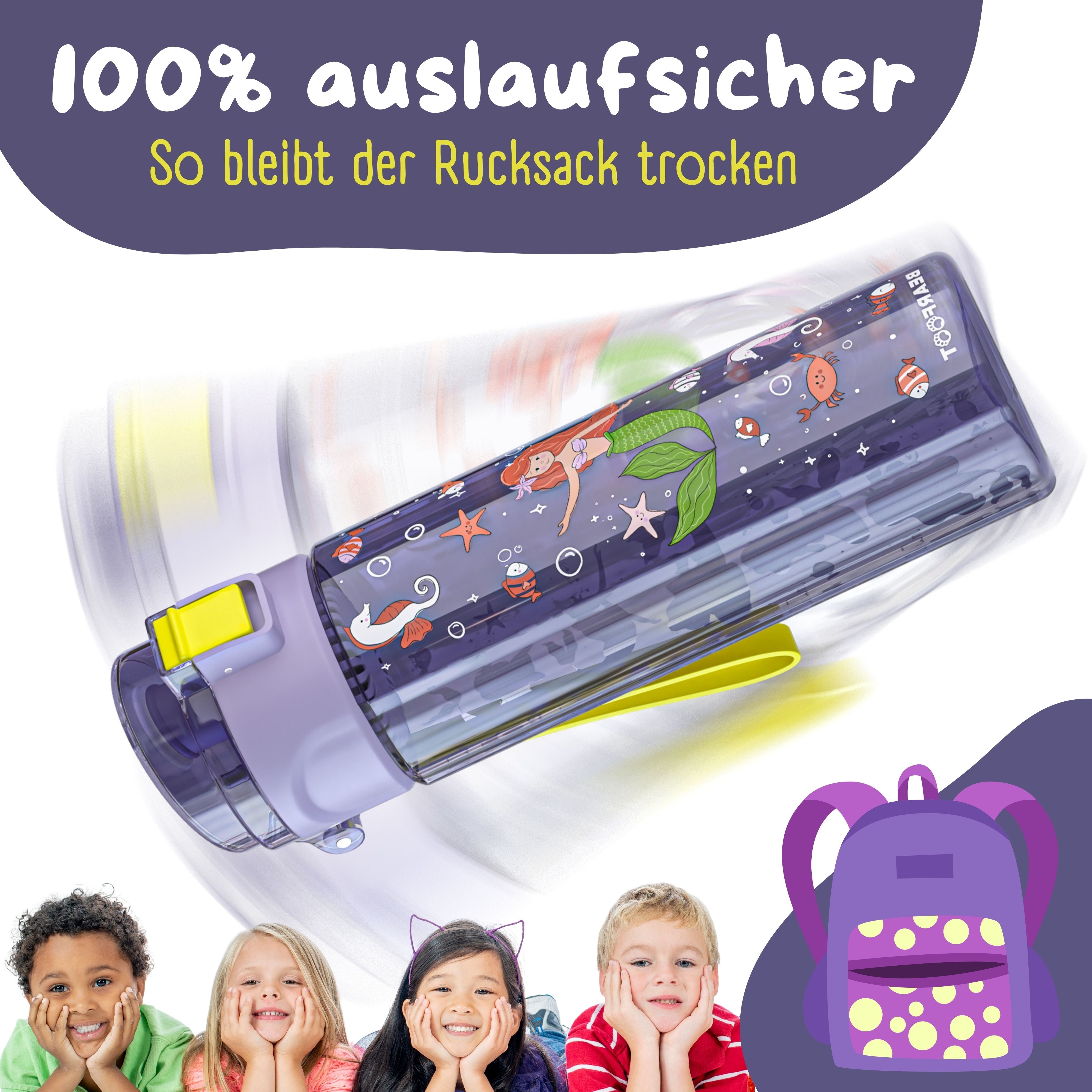 bearfoot-trinkflaschen-kindertrinkflasche-meerjungfrau-500-ml image 7
