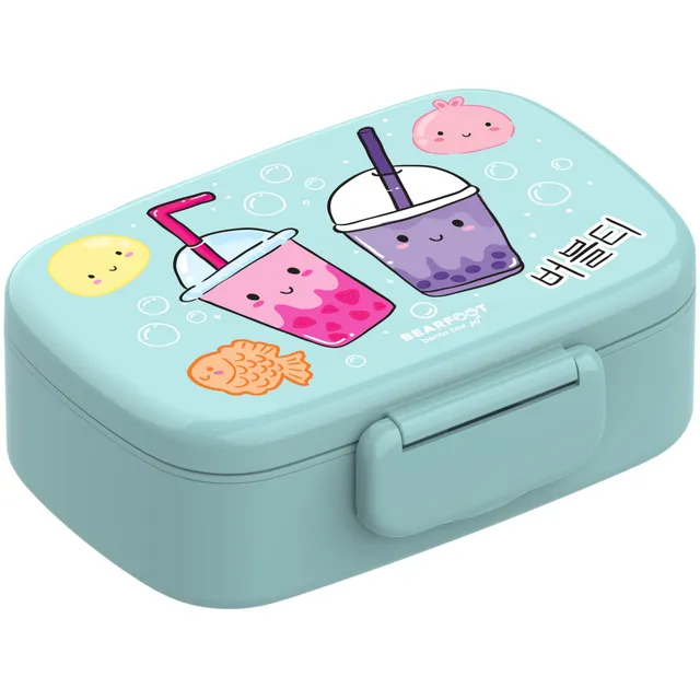 bearfoot-brotdosen-bento-brotdose-bubble-tea-mint-mit-besteck image 1