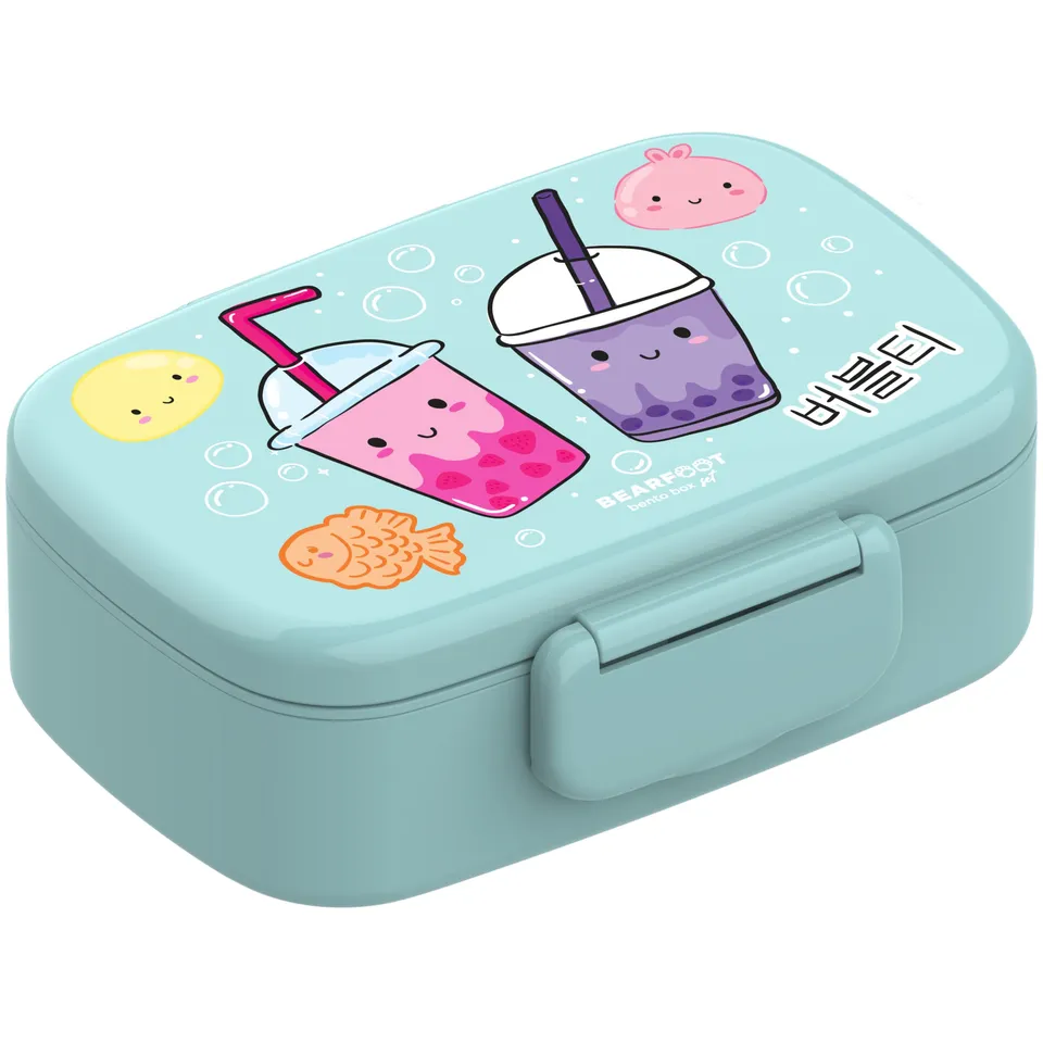 bearfoot-brotdosen-bento-brotdose-bubble-tea-mint-mit-besteck image 1