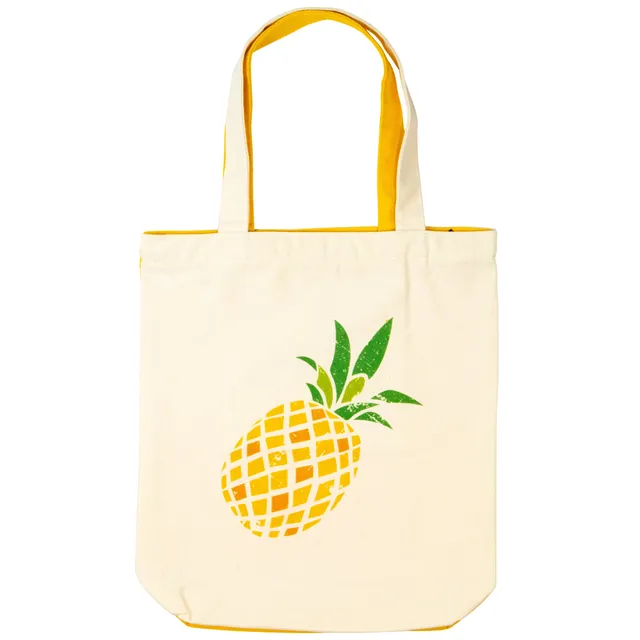 bearfoot-jutebeutel-pineapple-tote-bag-canvas-mit-reissverschluss image 1