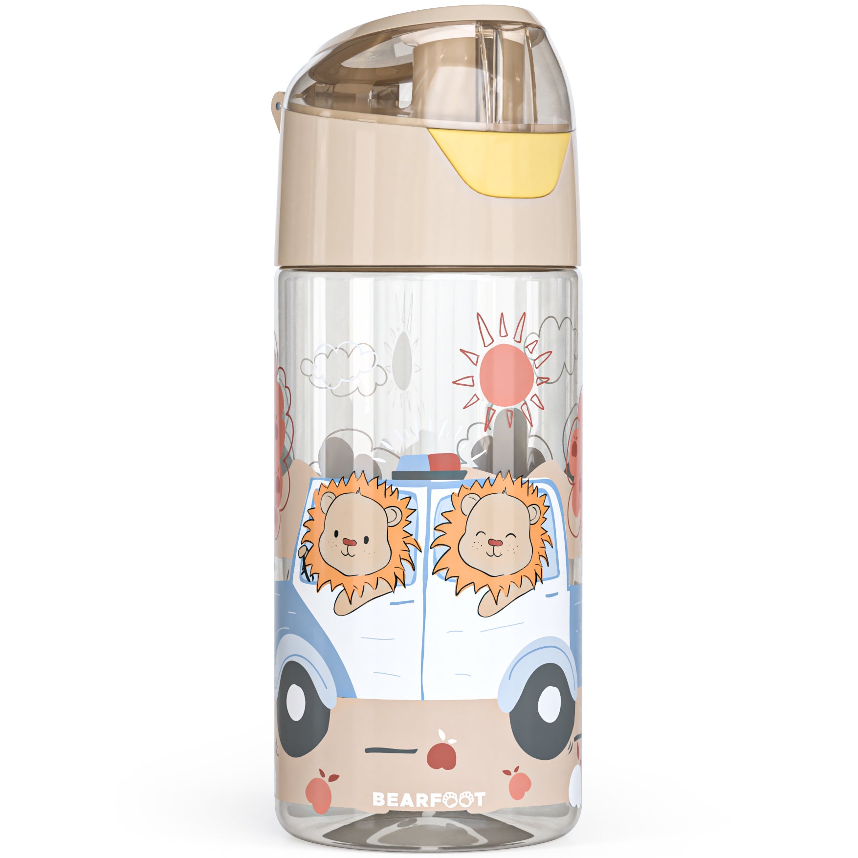 bearfoot-trinkflasche-kinder-polizei-l-wen-tritan-450-ml image 1