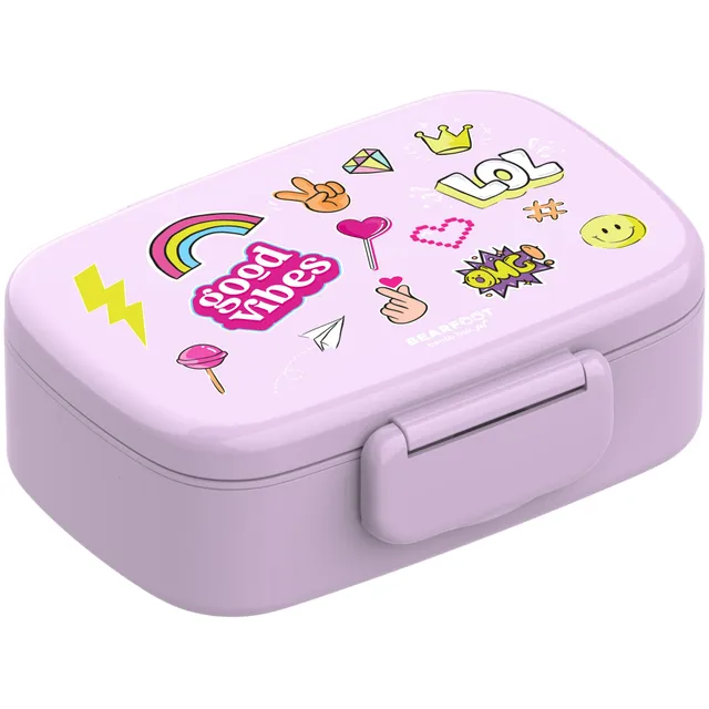 bearfoot-brotdose-kinder-bento-lila-brotdose-mit-f-chern-auslaufsicher image 1