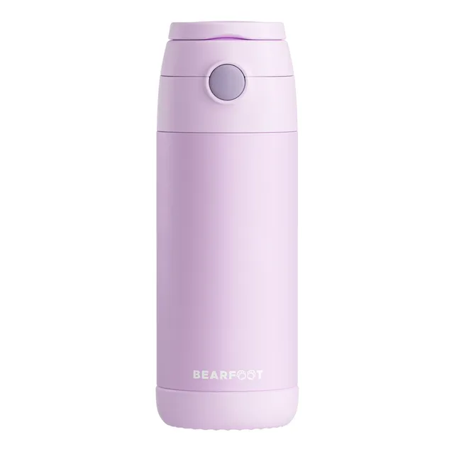 bearfoot-thermo-trinkflasche-edelstahl-lila-350ml-plastikfrei image 1