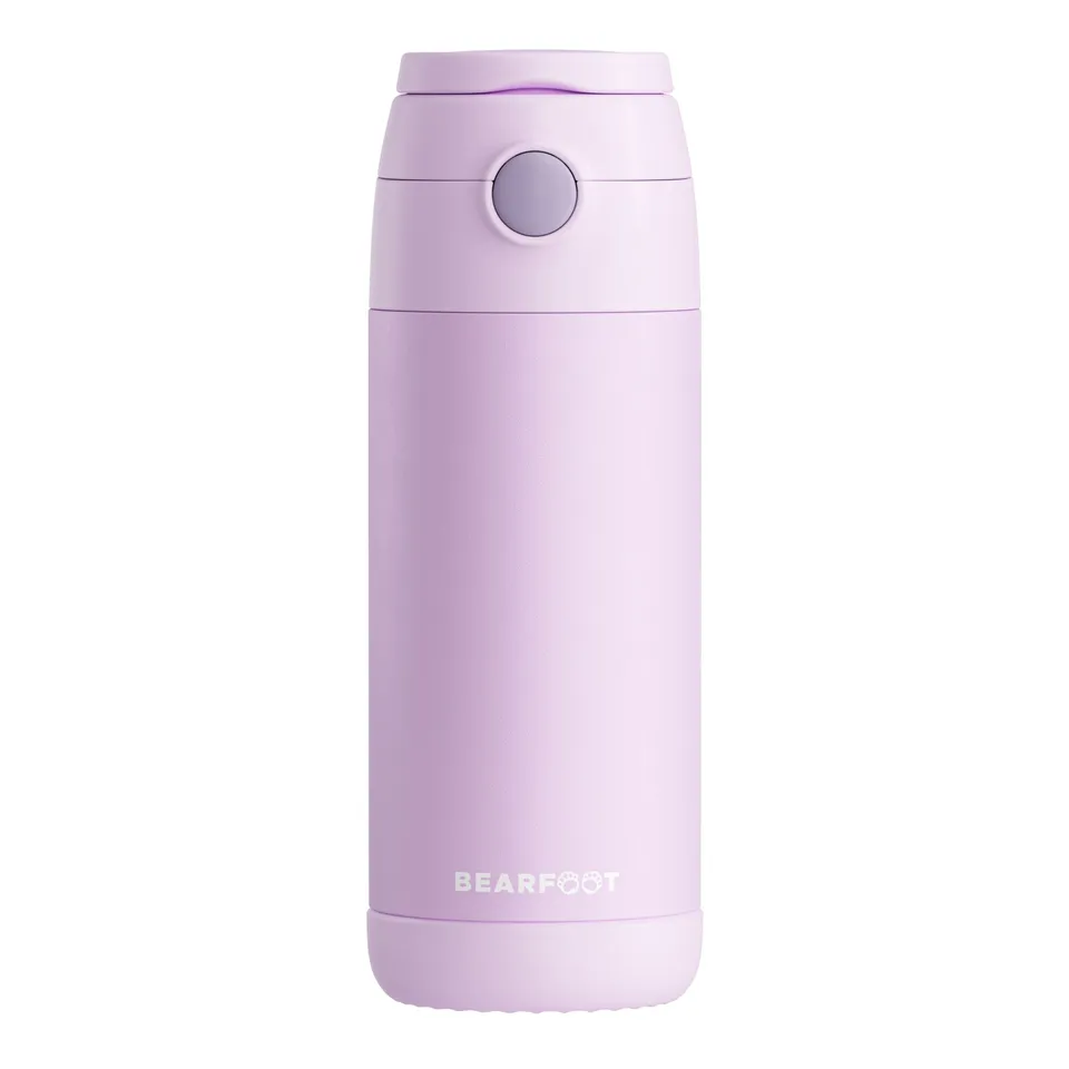 bearfoot-thermo-trinkflasche-edelstahl-lila-350ml-plastikfrei image 1