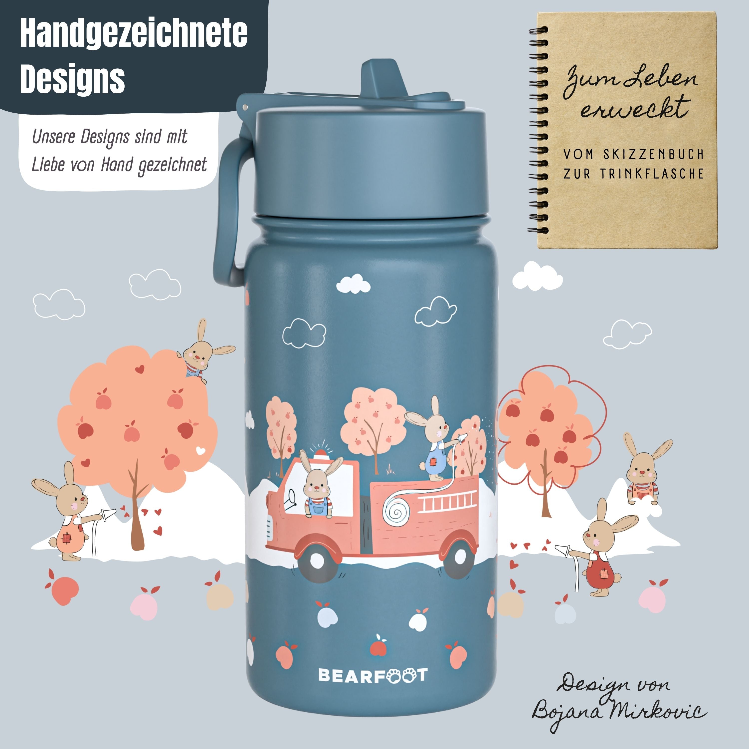 bearfoot-isolierflaschen-trinkflasche-edelstahl-feuerwehr-400-ml image 3