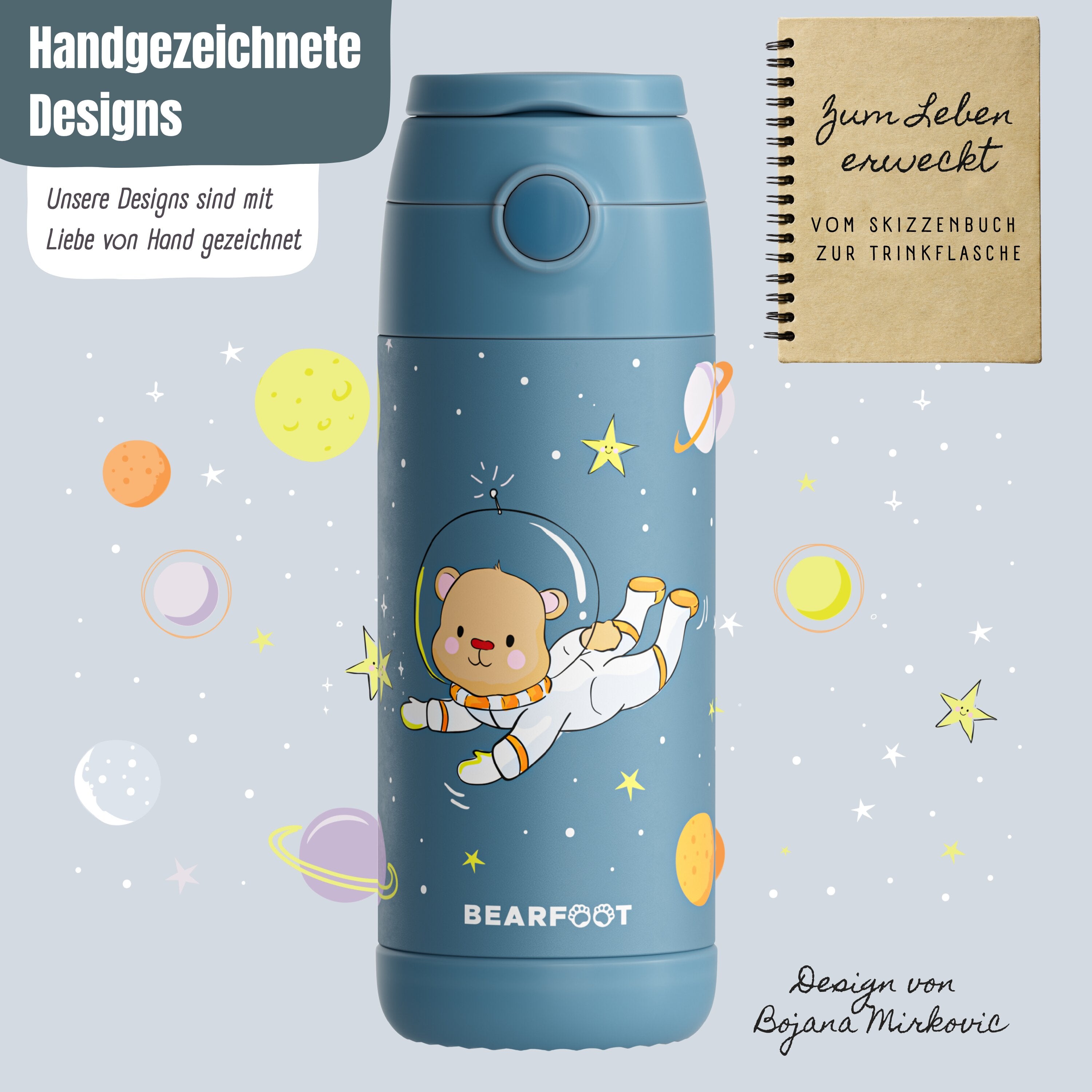 bearfoot-thermo-trinkflasche-astro-b-r-blau-350-ml-edelstahl image 4