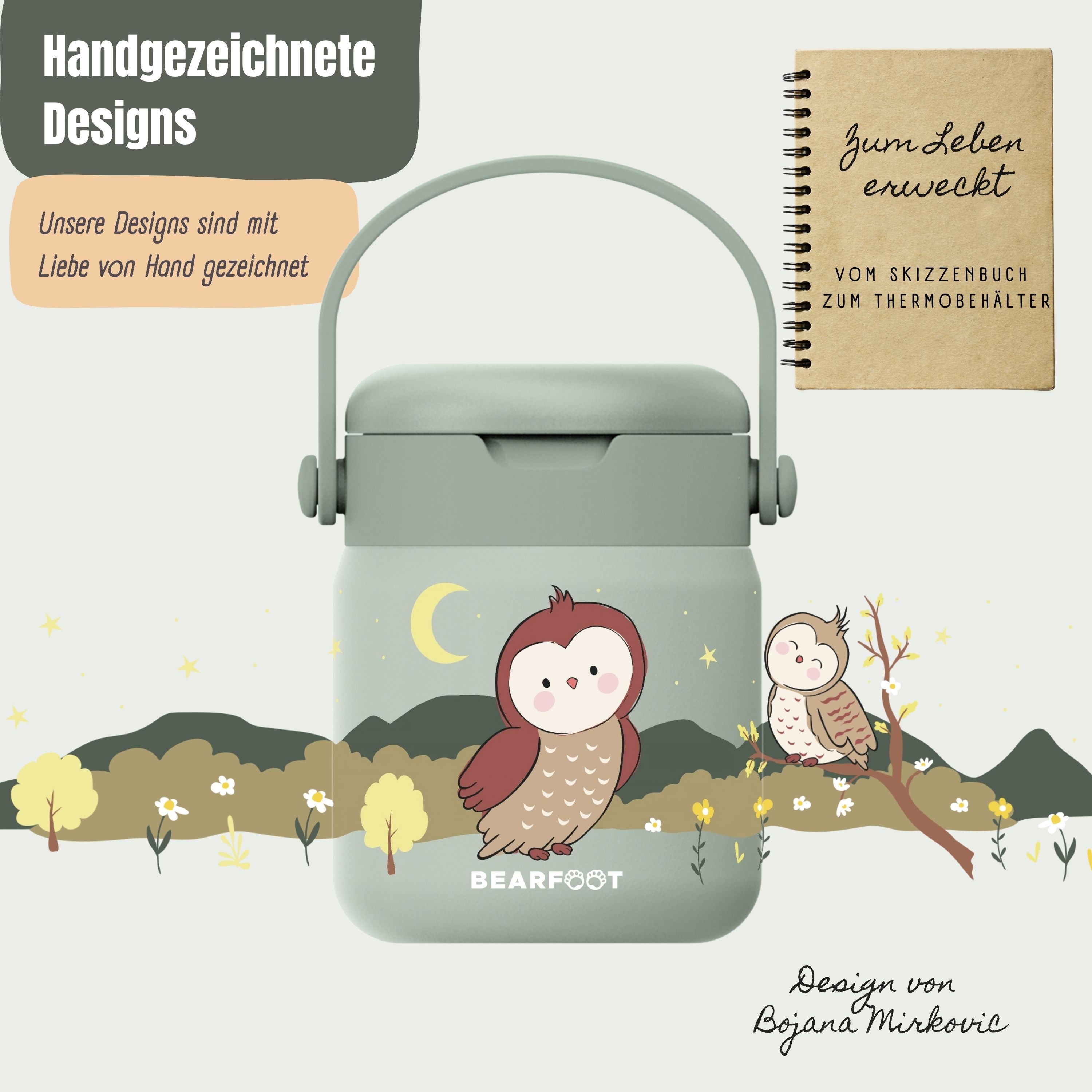 bearfoot-thermobeh-lter-kinder-eule-salbei-500-ml-edelstahl image 4