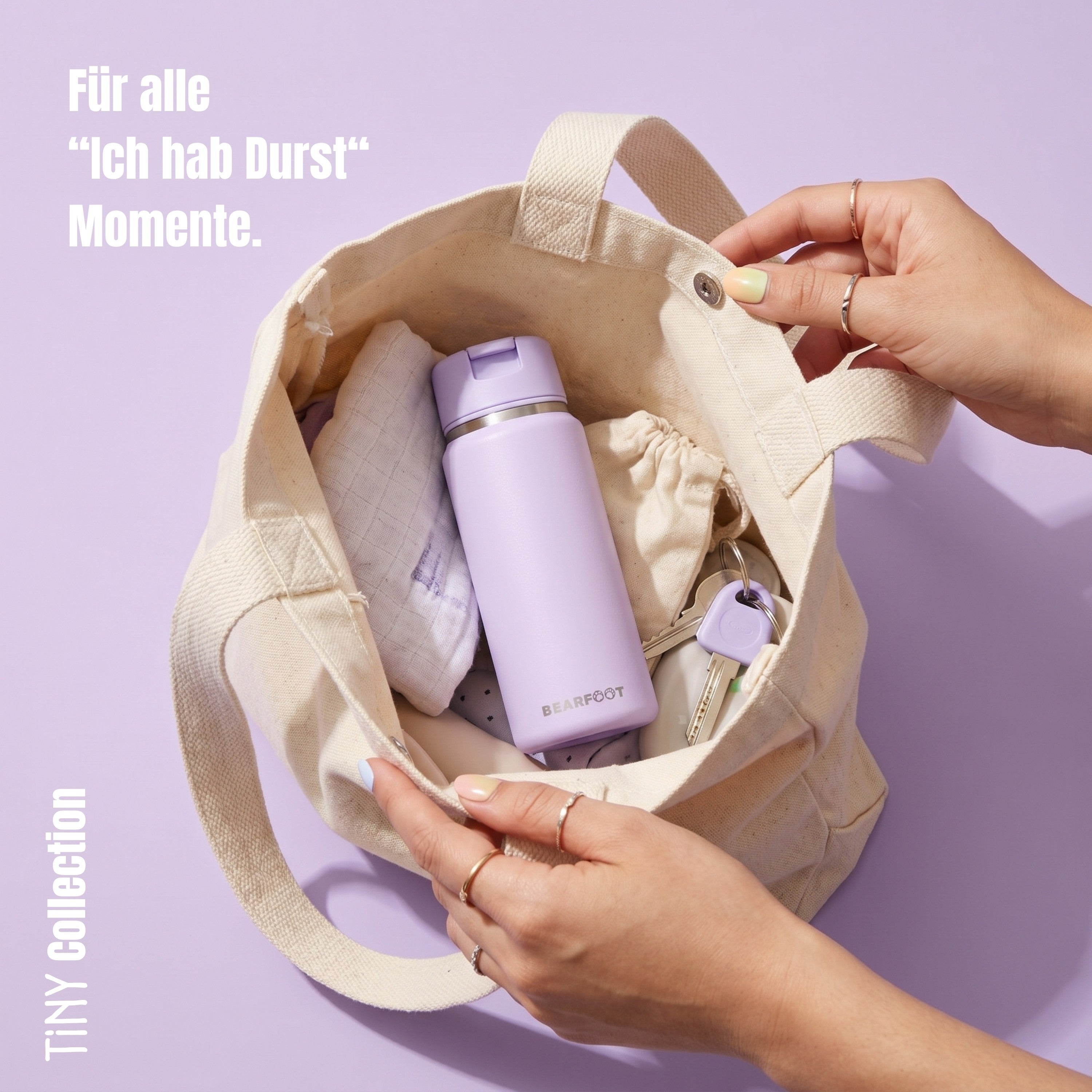 bearfoot-tiny-thermo-trinkflasche-200-ml-lila-edelstahl image 5