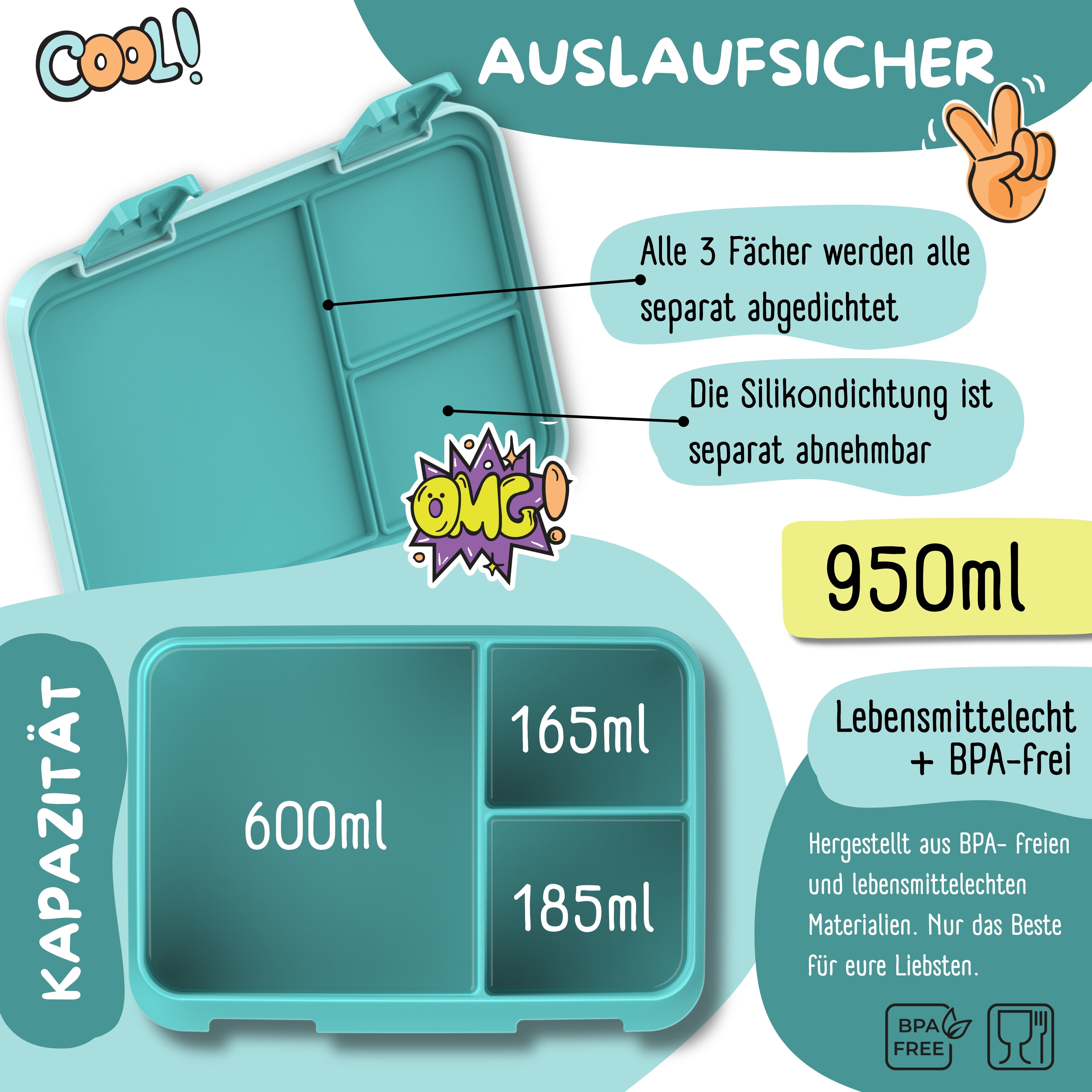 bearfoot-brotdosen-bento-box-compact-pinguin-950ml-f-cher image 7