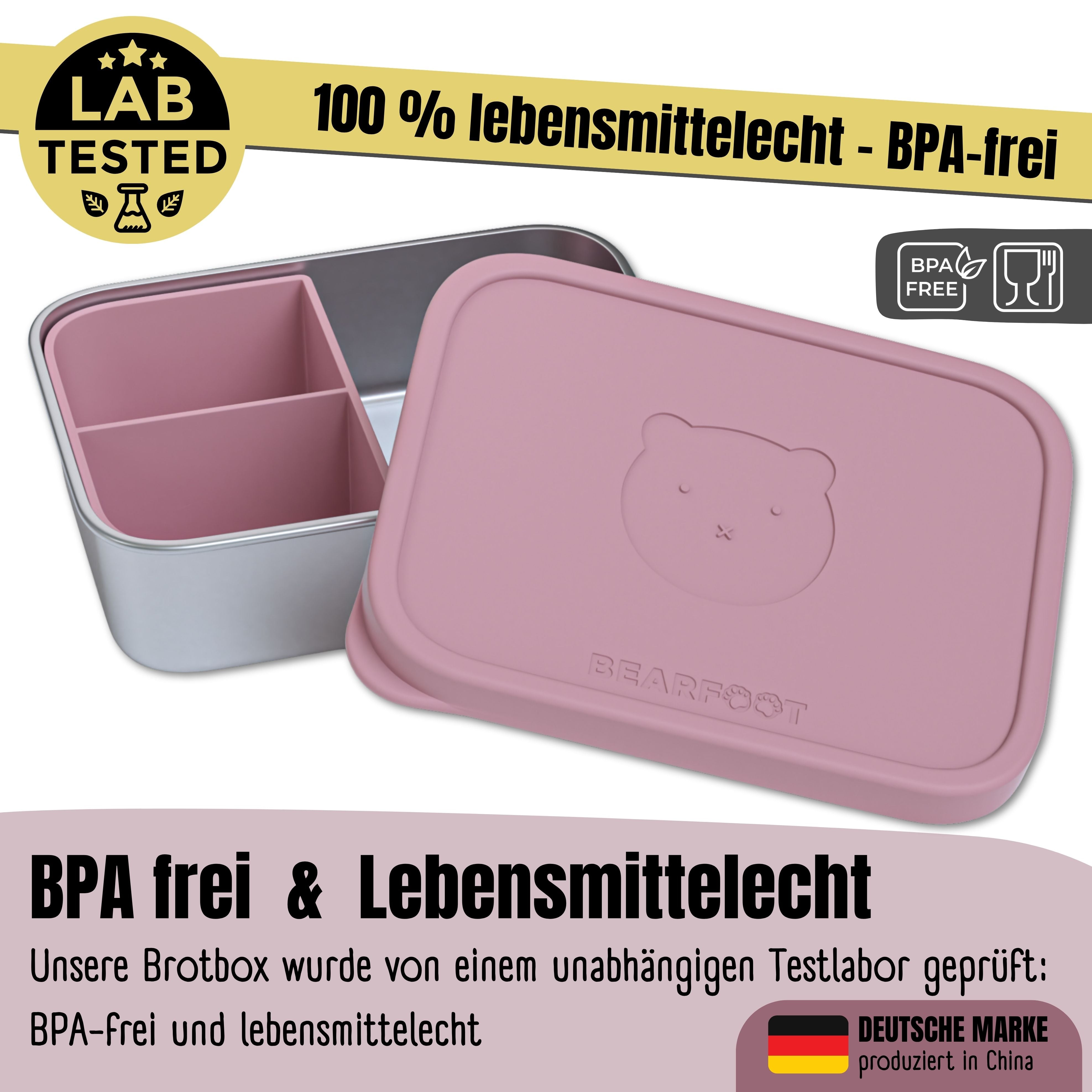 bearfoot-brotdose-kinder-edelstahl-bento-box-rosa-700ml-silikondeckel image 4