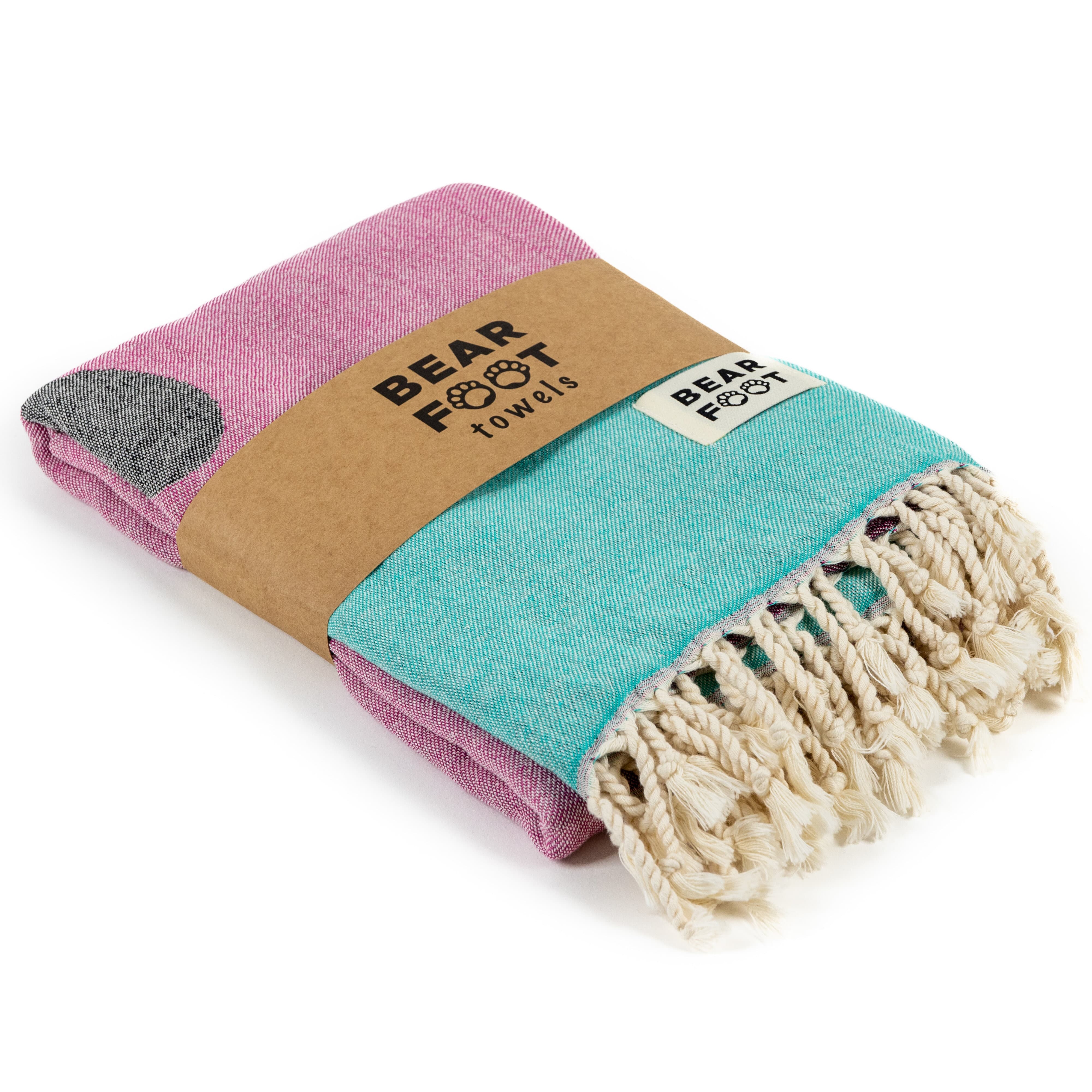 bearfoot-strandt-cher-watermelon-red-handtuch-baumwolle image 5