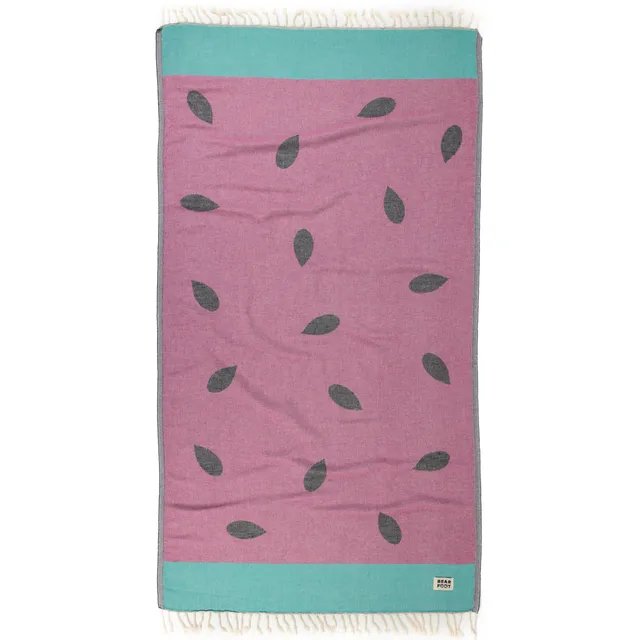 bearfoot-strandt-cher-watermelon-red-handtuch-baumwolle image 1