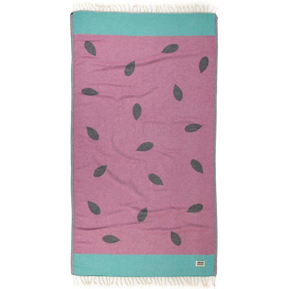 bearfoot-strandt-cher-watermelon-red-handtuch-baumwolle image 1