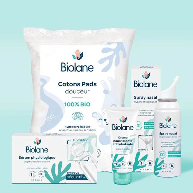 biolane-winter-baby-pflegeset-nasenspray-creme-wickeln image 1