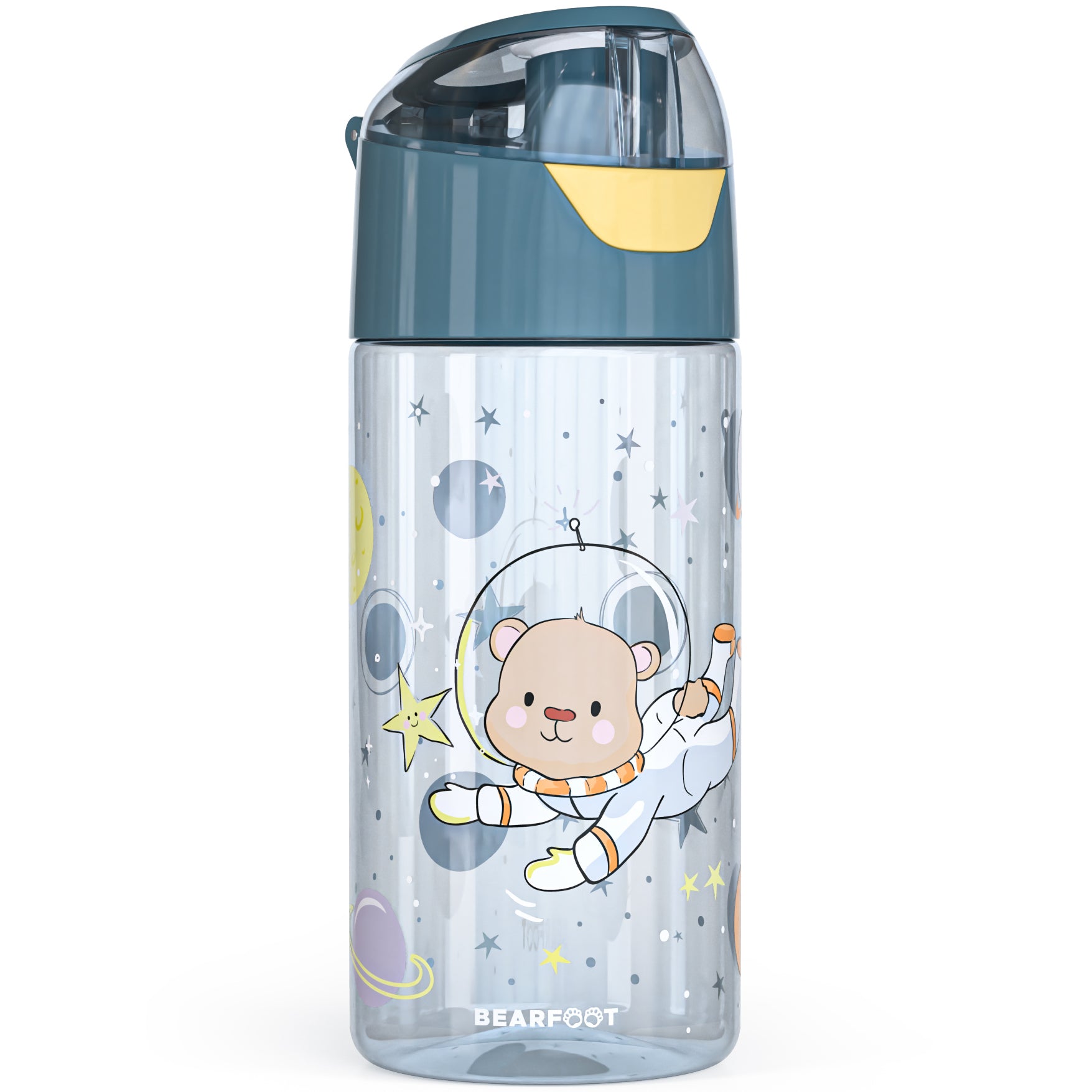 bearfoot-trinkflaschen-astronaut-b-r-trinkflasche-450ml-blau-bpa-frei image 1