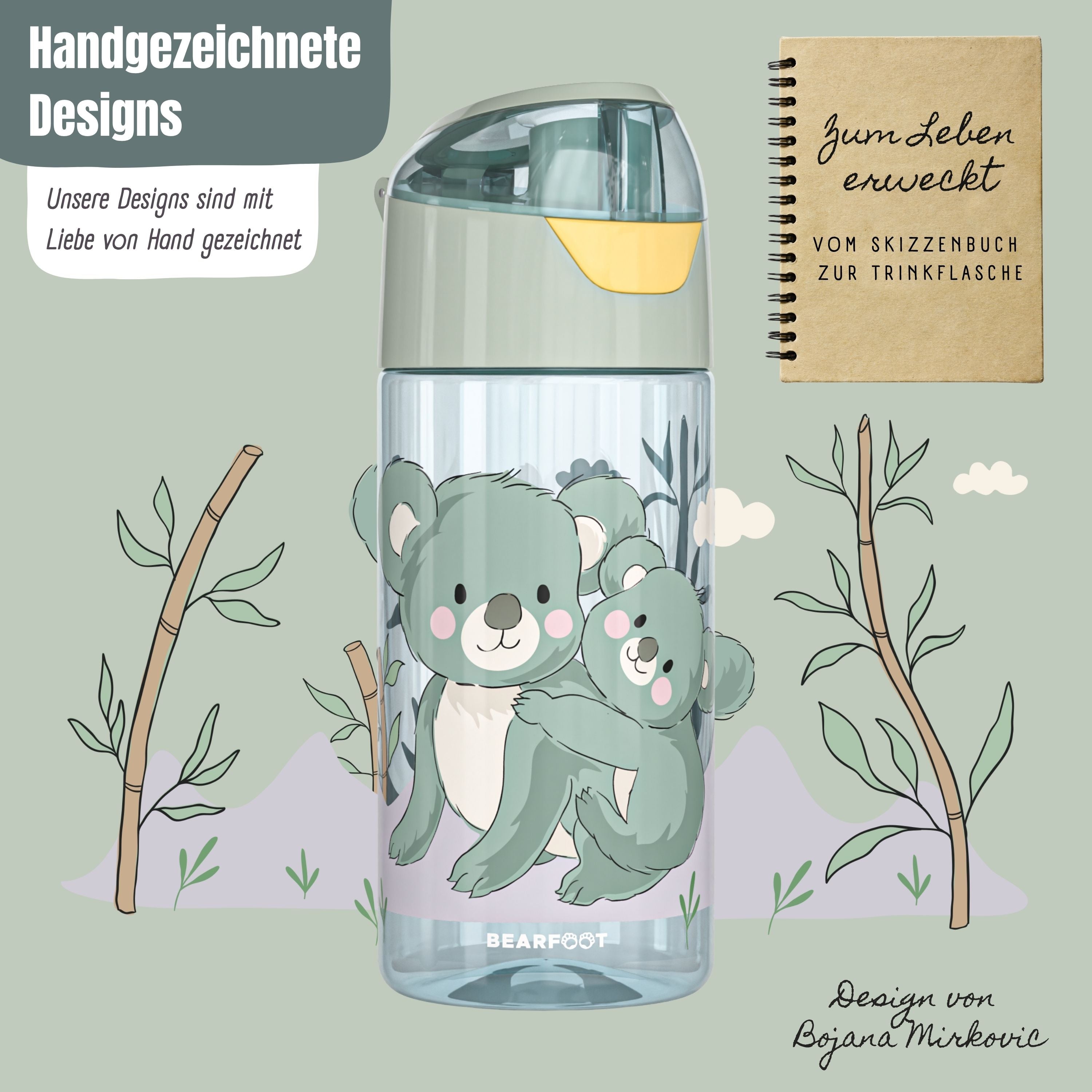 bearfoot-trinkflaschen-koala-sage-trinkflasche-450ml-bpa-frei image 3