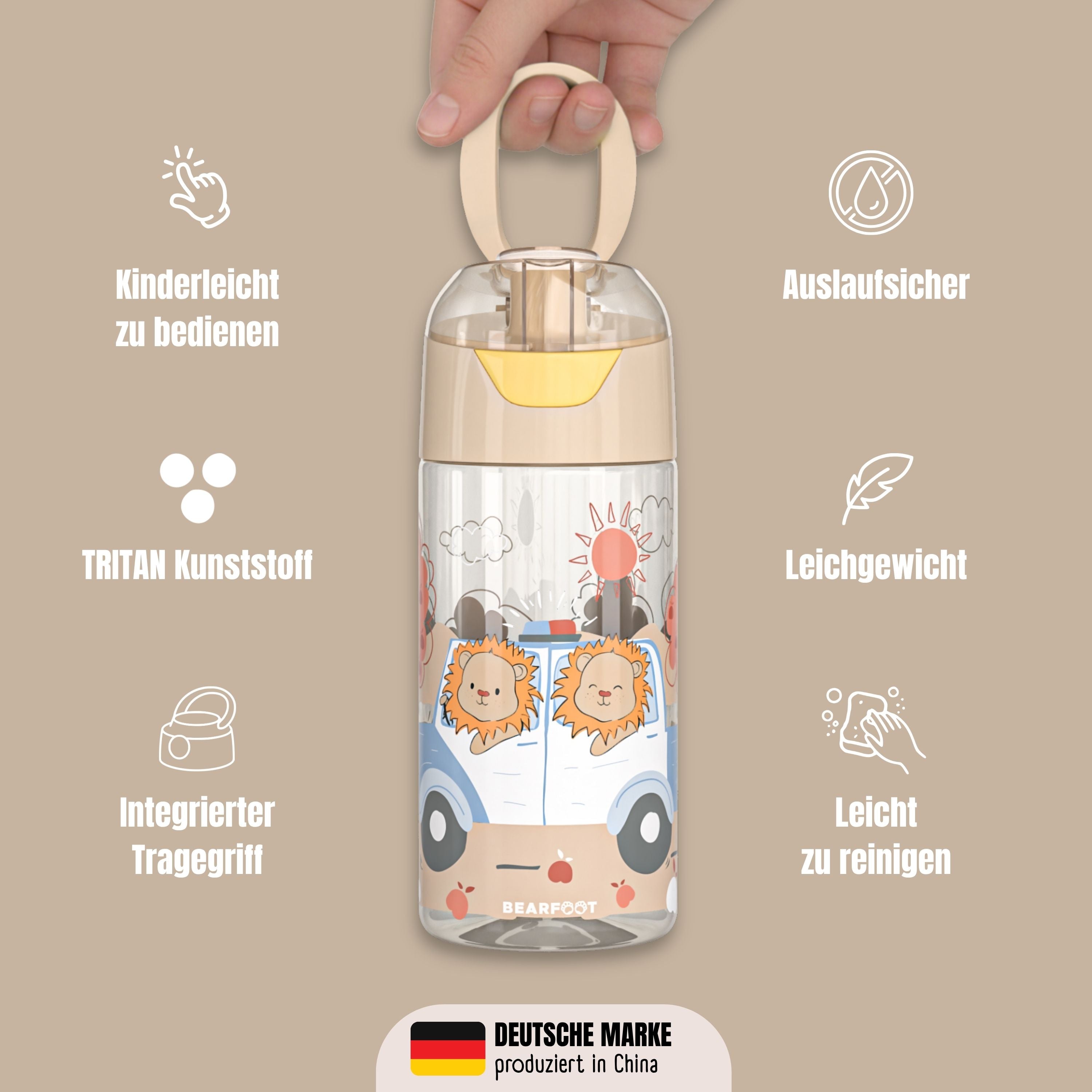 bearfoot-trinkflasche-kinder-polizei-l-wen-tritan-450-ml image 6