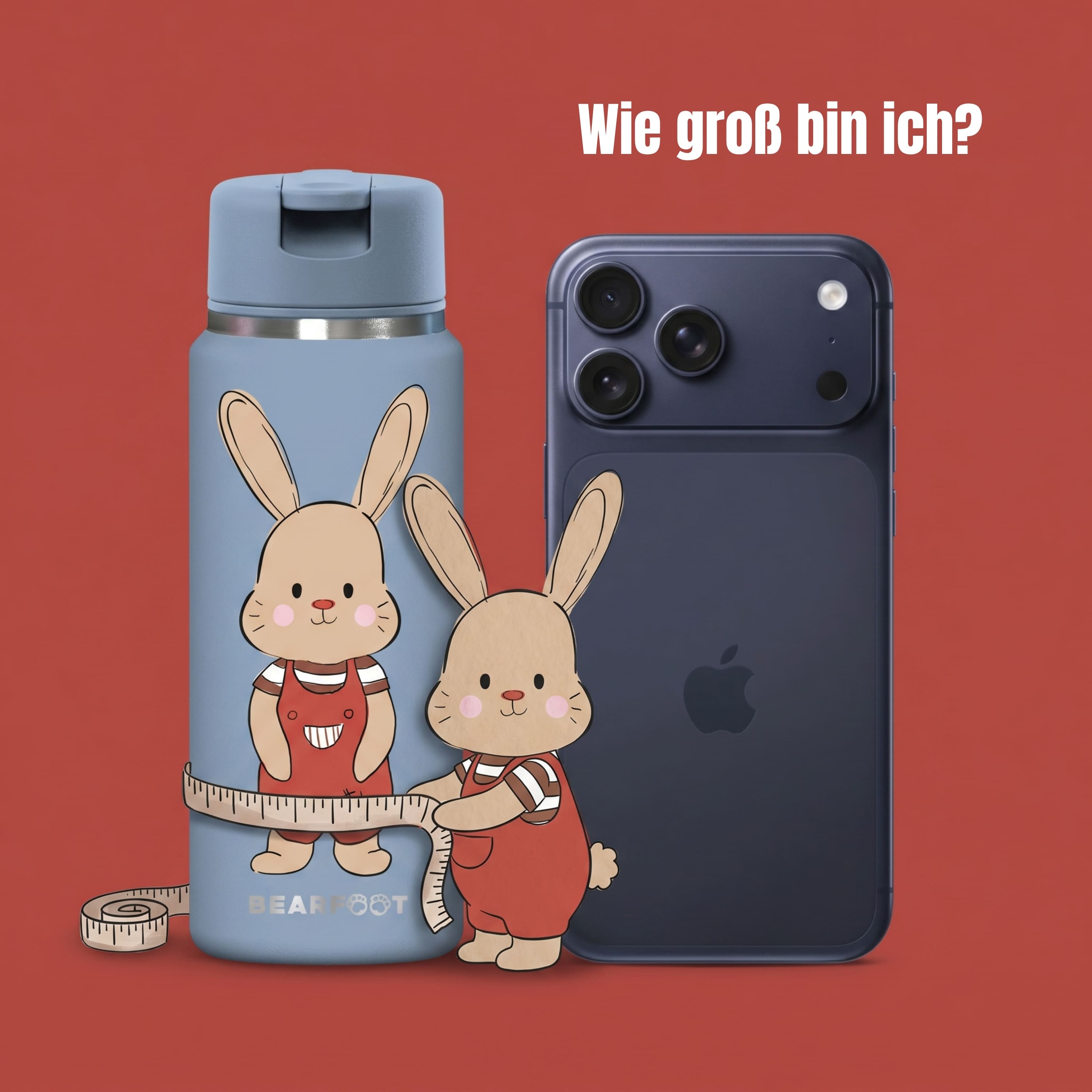 bearfoot-tiny-hase-trinkflasche-edelstahl-200ml-isoliert image 7