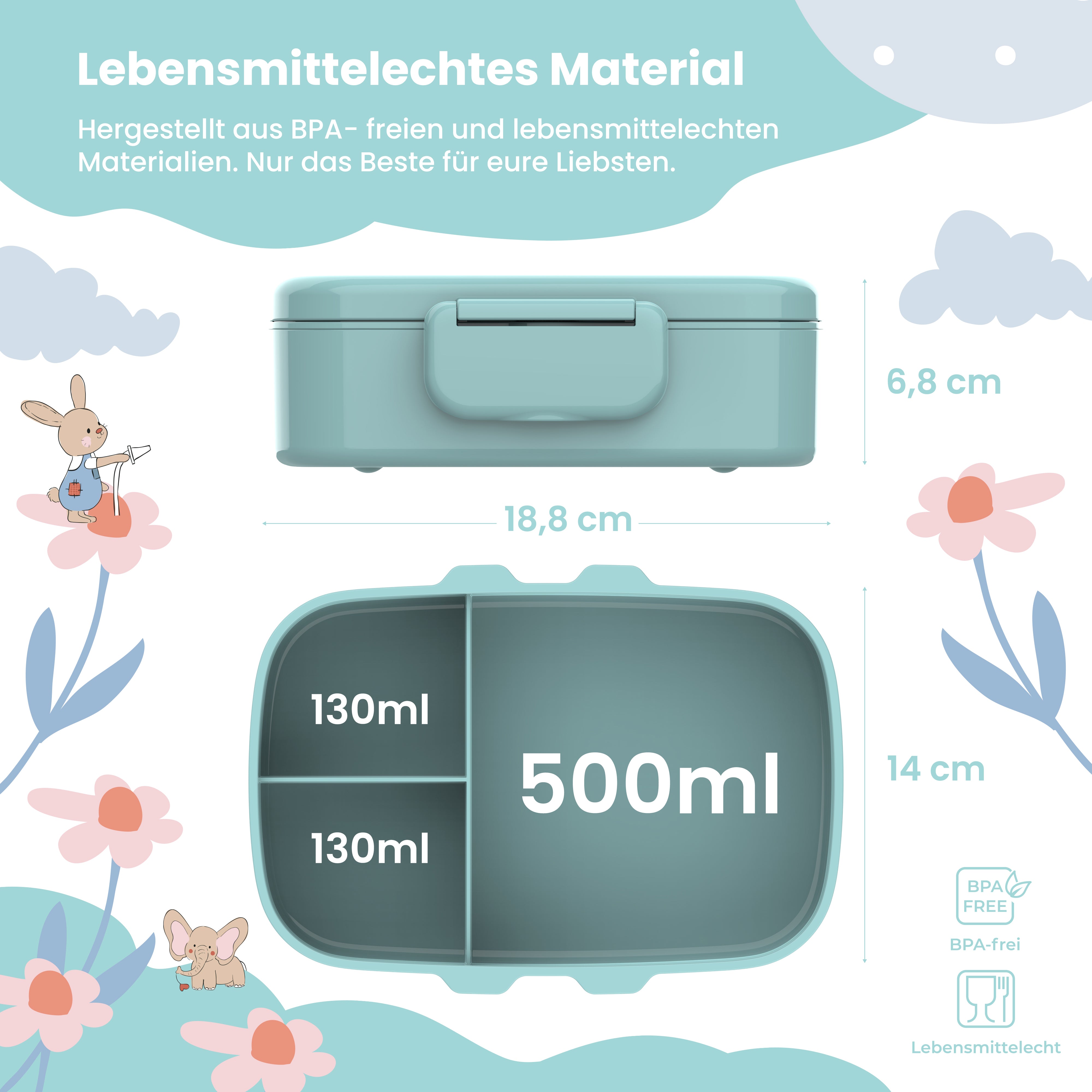bearfoot-brotdosen-pinguin-bento-box-t-rkis-auslaufsicher-f-cher image 3