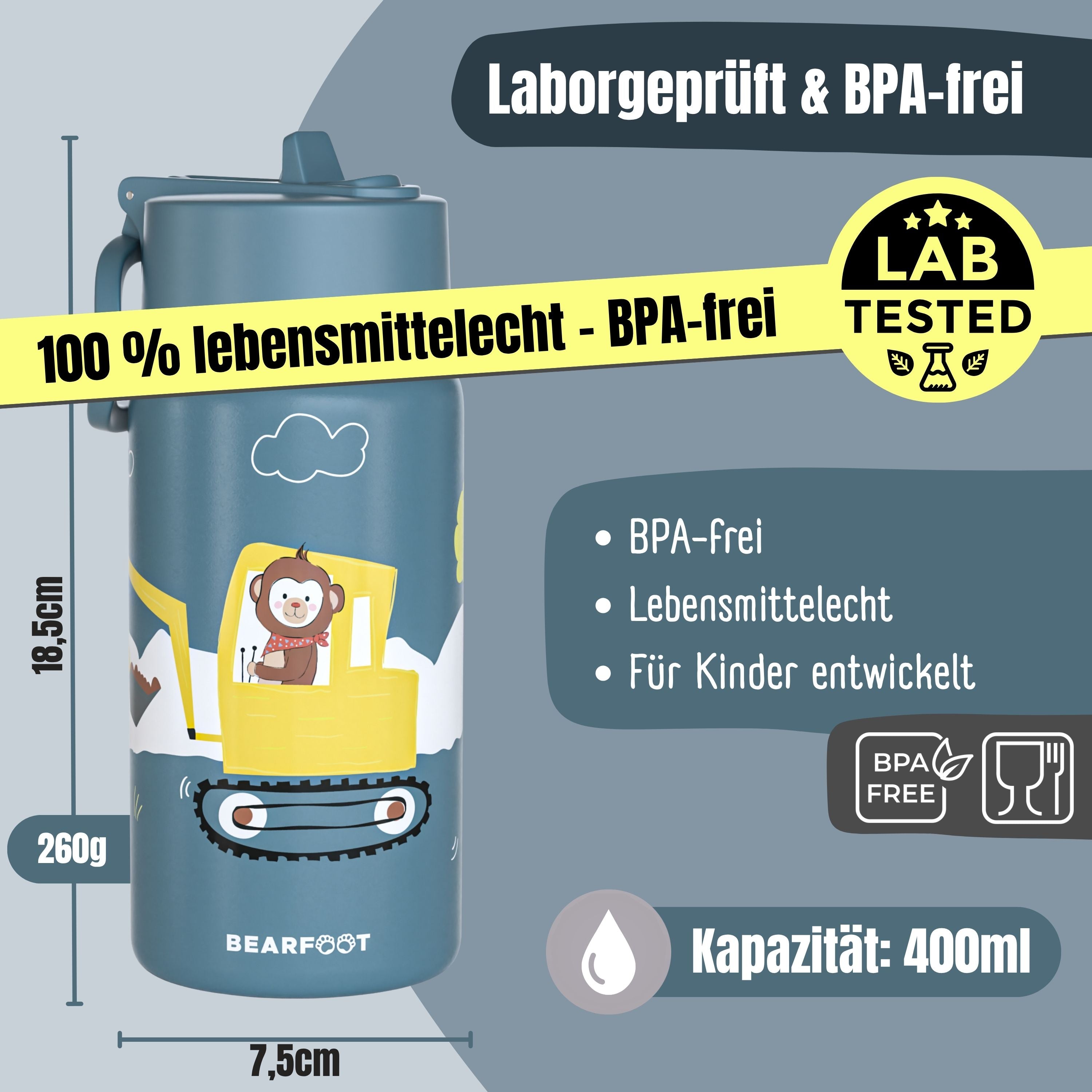 bearfoot-thermo-trinkflasche-bagger-edelstahl-400ml-blau image 5