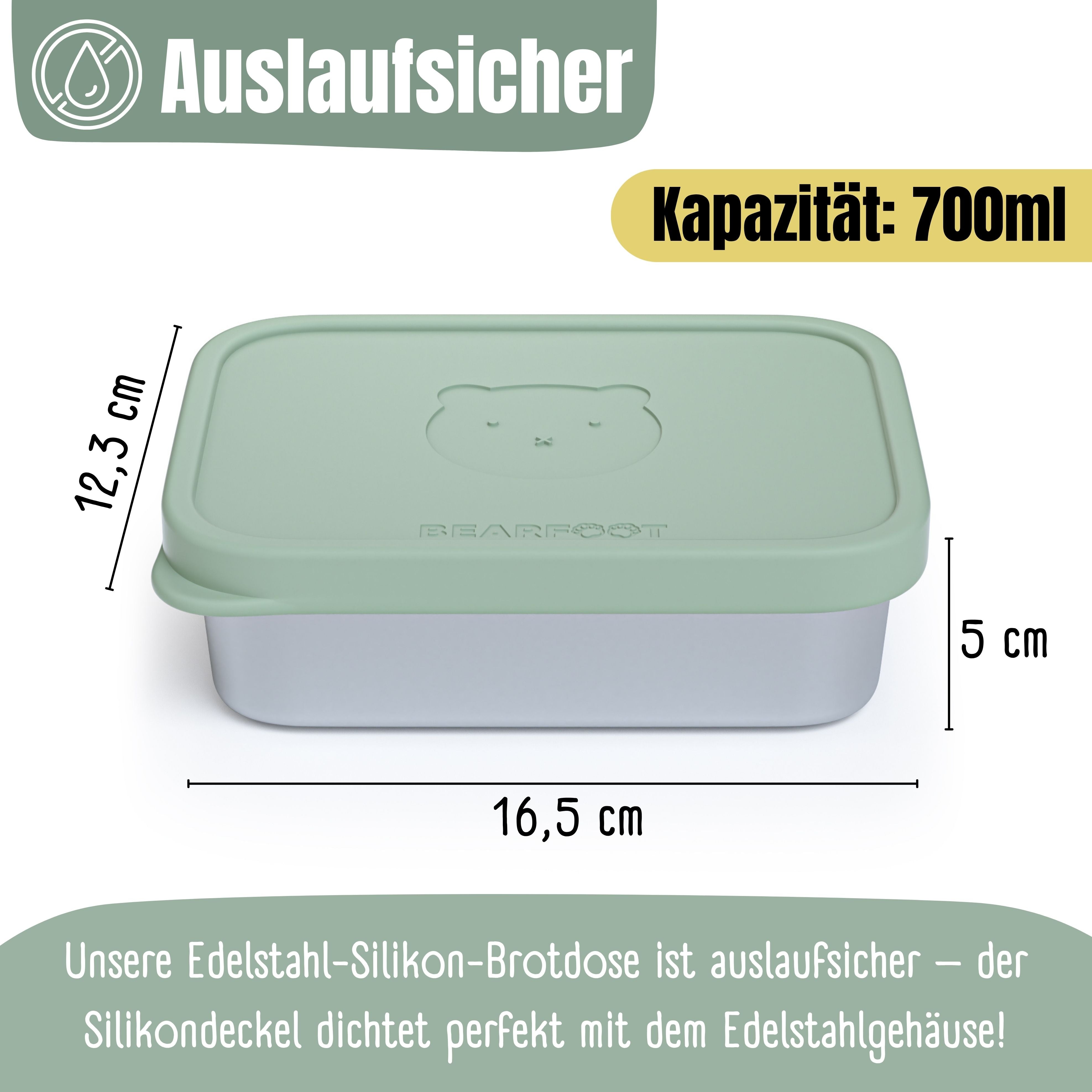 bearfoot-brotdosen-edelstahl-brotdose-salbei-700ml-auslaufsicher image 8