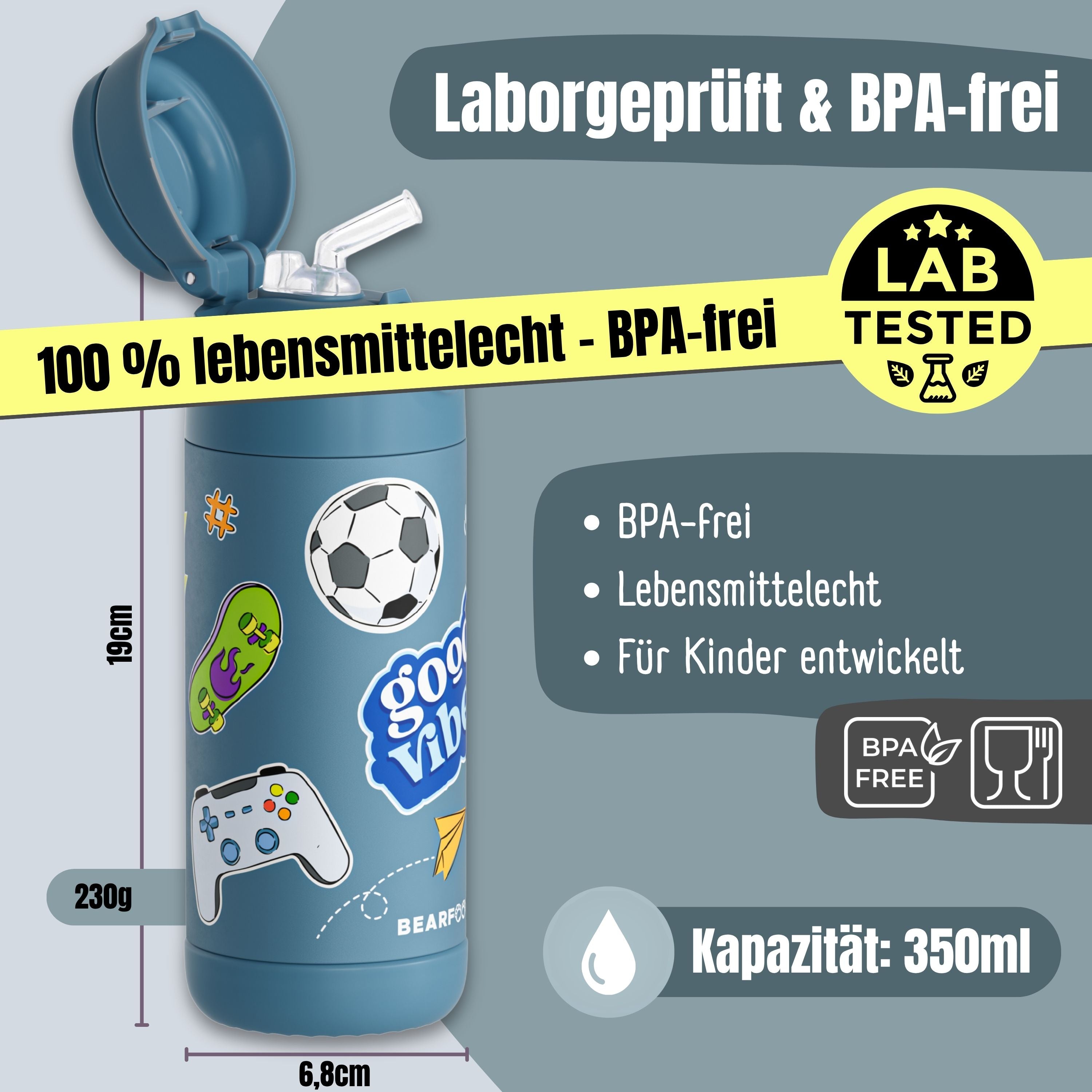 bearfoot-thermo-trinkflasche-edelstahl-sticker-blau-350ml-kalt image 4