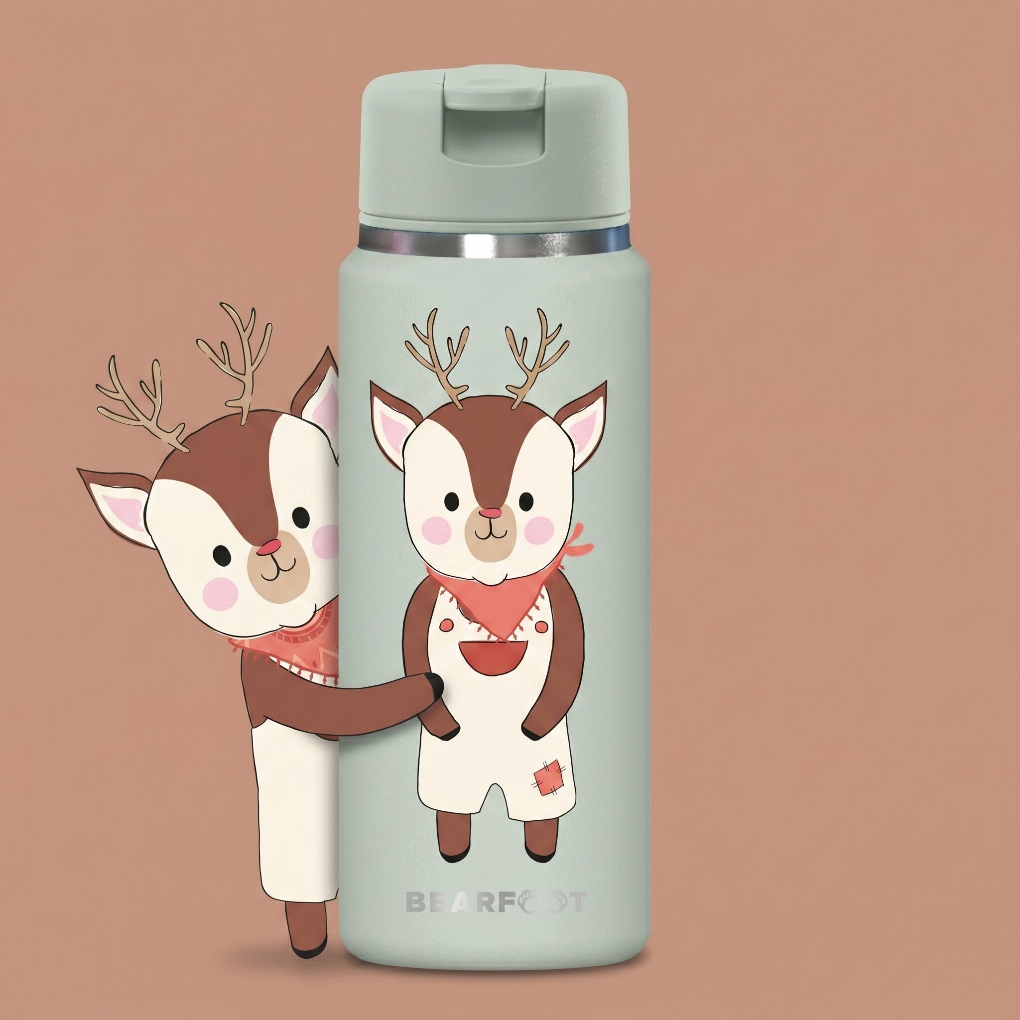 bearfoot-tiny-thermo-kinderflasche-edelstahl-reh-200ml image 1