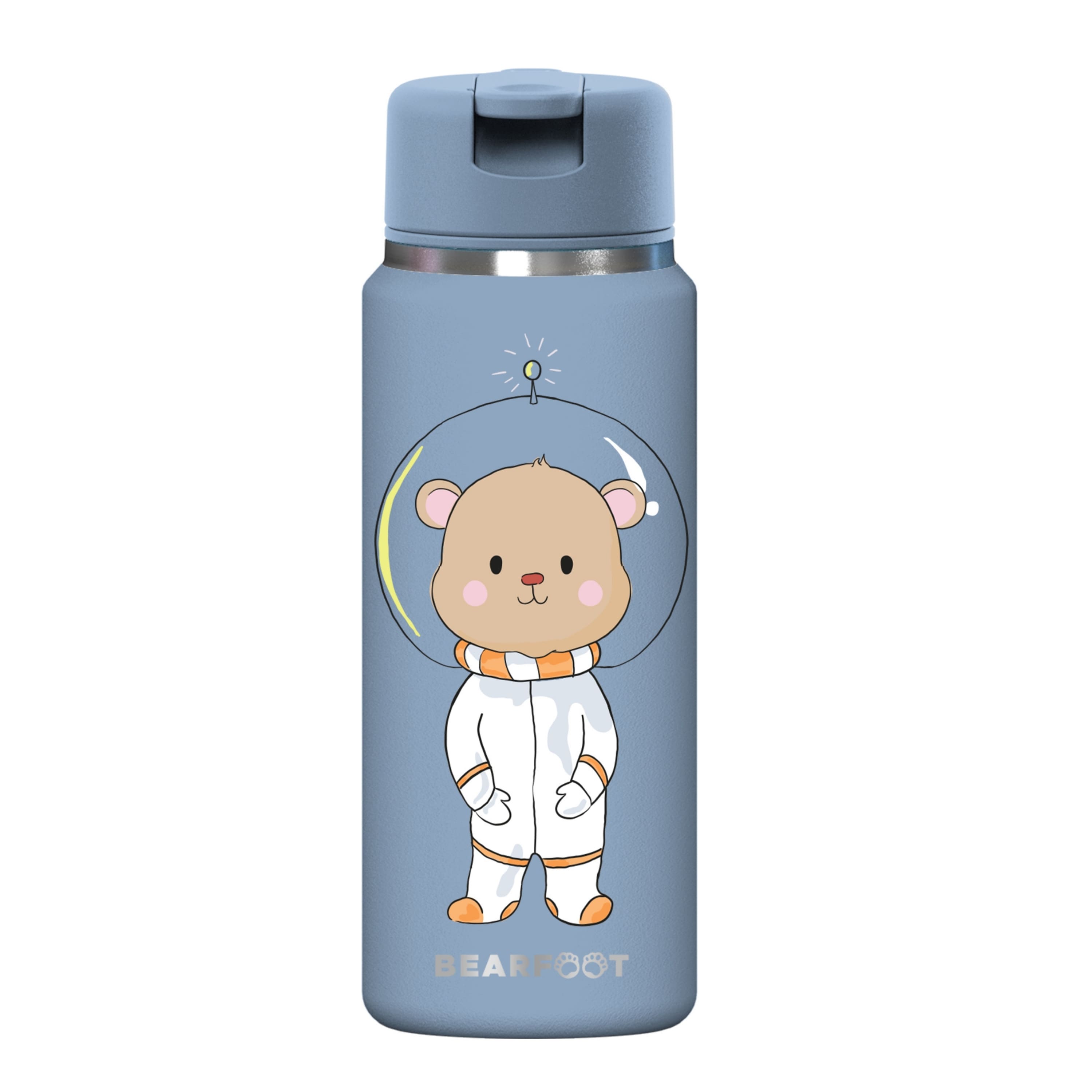 bearfoot-tiny-astro-b-r-blau-isolierflasche-200-ml-mit-strohhalm image 3